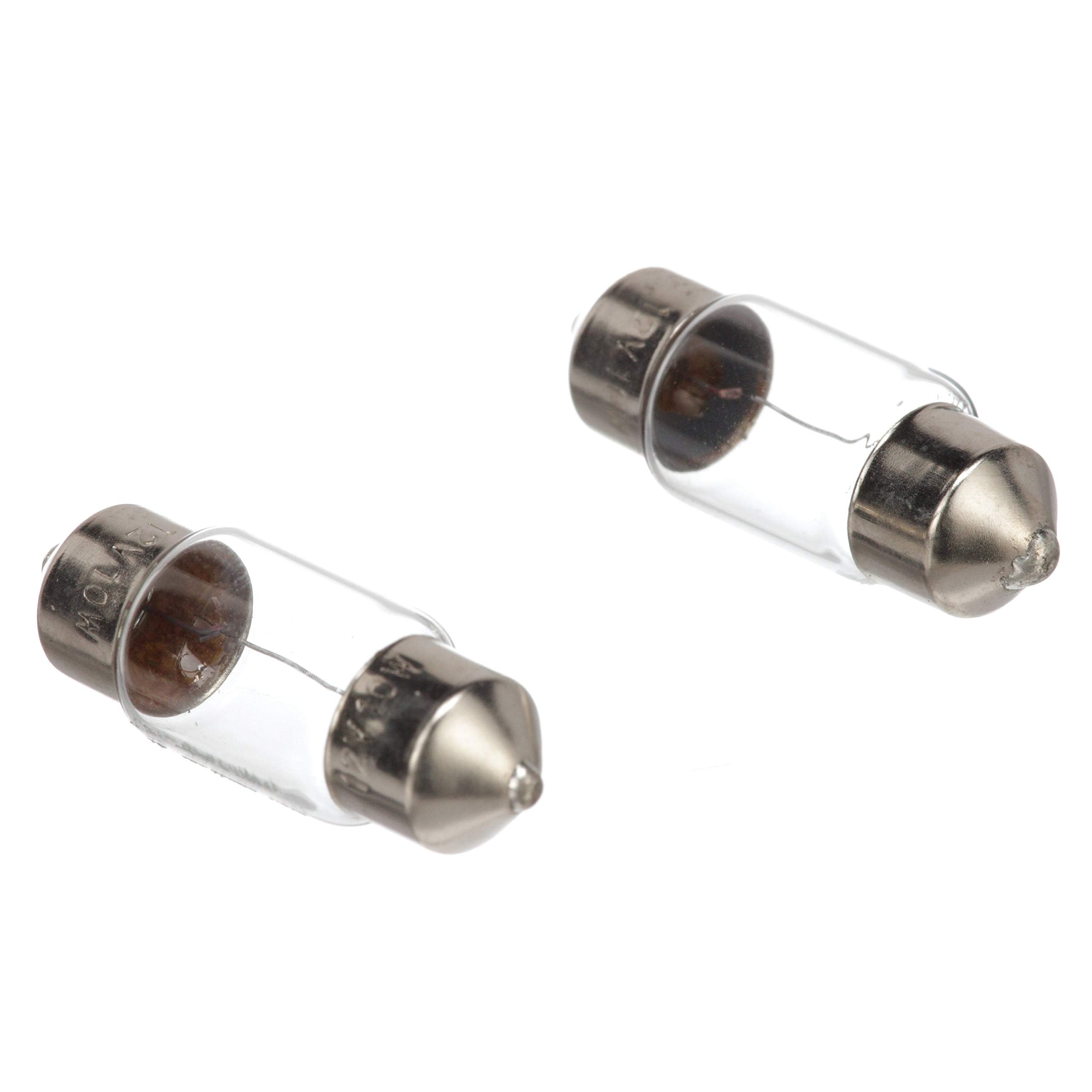 SEACHOICE Replacement Incandescent Bulbs, Festoon Base, 12V, 3 Watt, Pack of 2, White, Model 09891, One Size