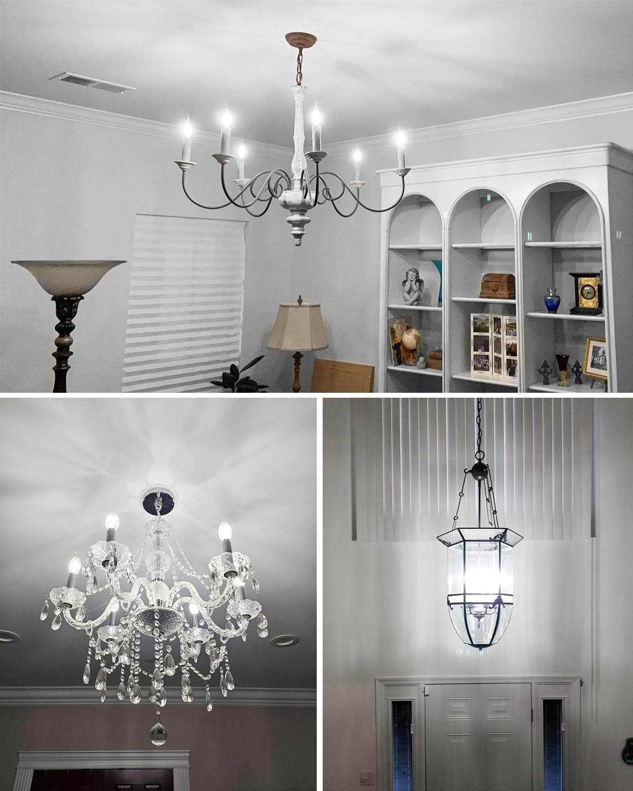 Cylyt E12 Chandelier Bulb 60 Watt Equivalent, Dimmable Led Candelabra Light Bulbs 6W,5000K Daylight 650 Lumen Lightbulbs, Ca11, Ul Listed, Pack Of 12