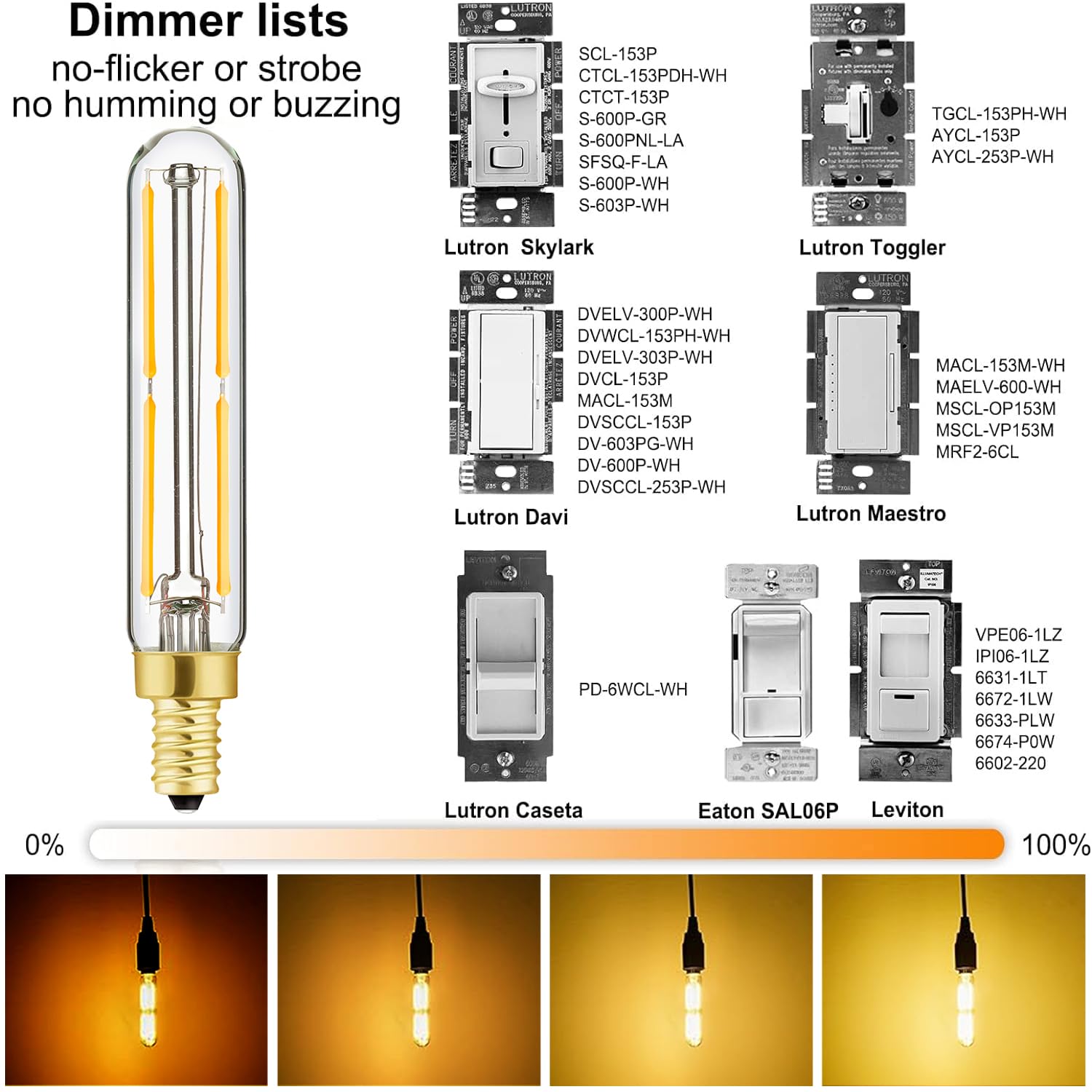 Leools E12 LED Bulb Dimmable 4W 3000K Soft White Glass 6-Pack for Chandeliers and Ceiling Fans