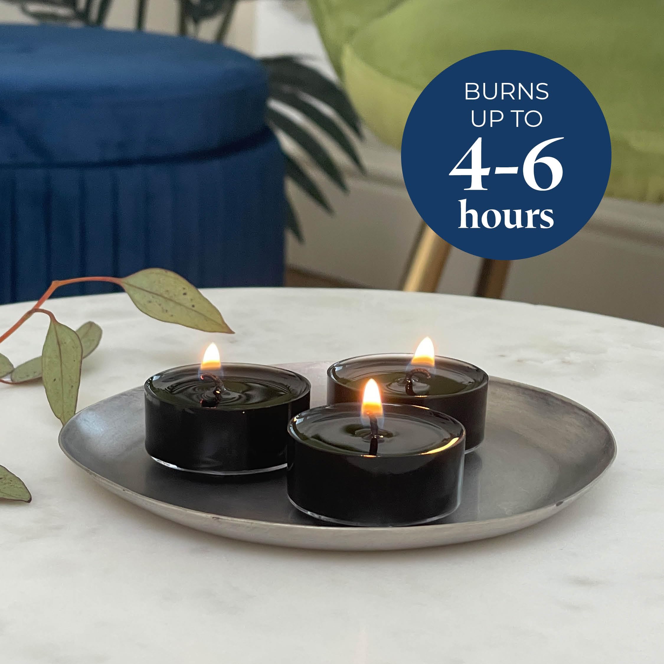 Partylite Gift Set Of 12 Universal Tea Lights  Fig Fatale Scented  Notes Of Apricot  Green Fig  Peach  Mango  Strawberry And Vanilla  4-6 Hour Burn Time  stylish & Rich  Perfect For Gifting