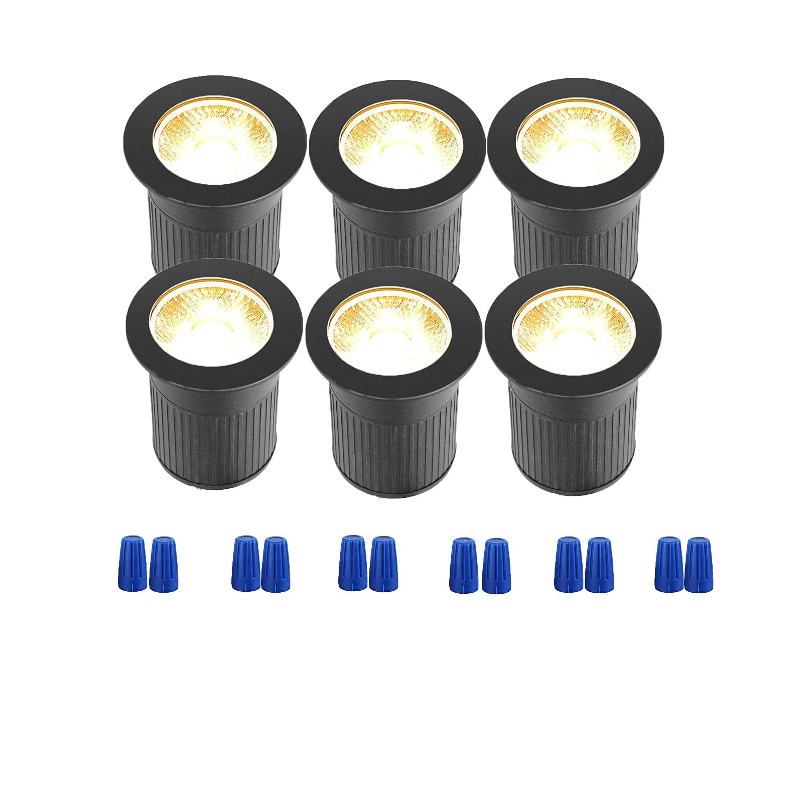 Rnehon 10W Ip67 Waterproof In-Ground Well Light, Low Voltage Outdoor Lighting For Yard & Garden, Pack Of 6