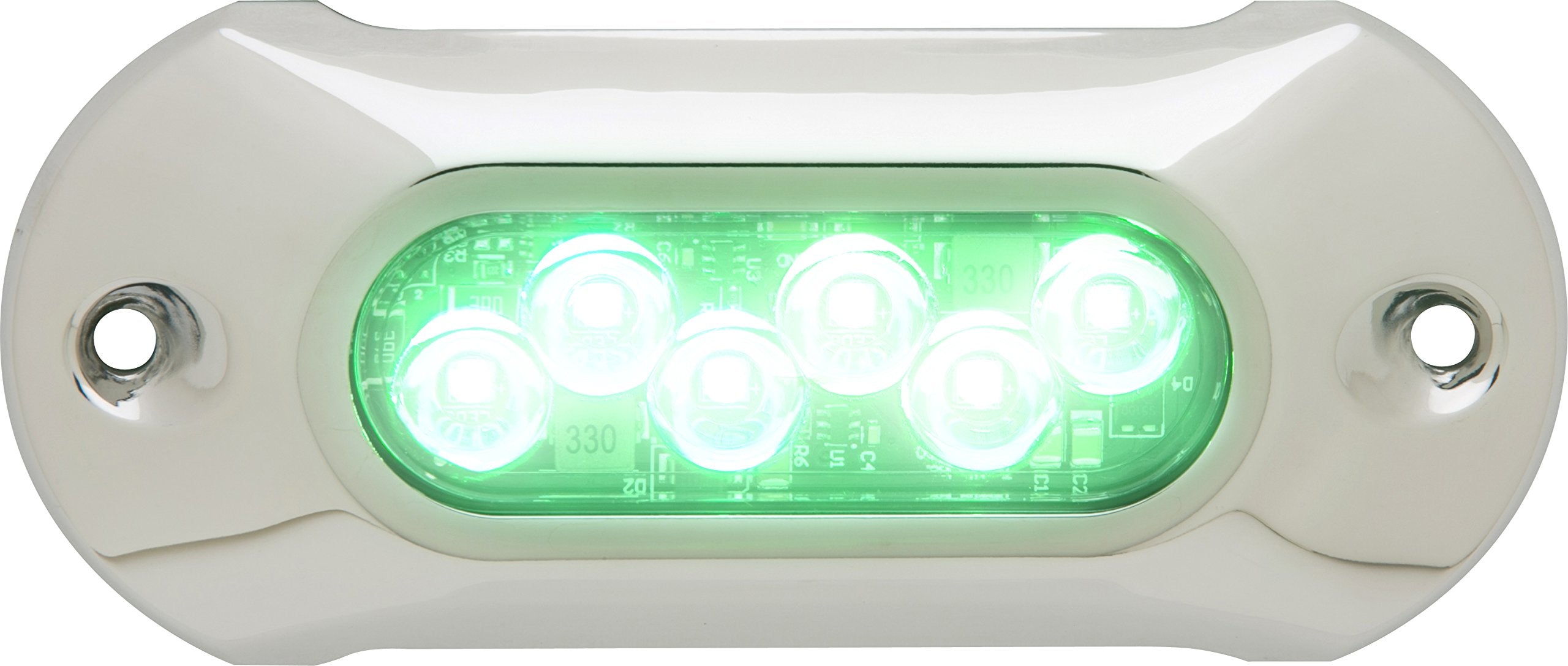Attwood 65Uw06G-7 Lightarmor Ultra-Bright 6-Led 1,650 Lumen Underwater Light, Tactical Green