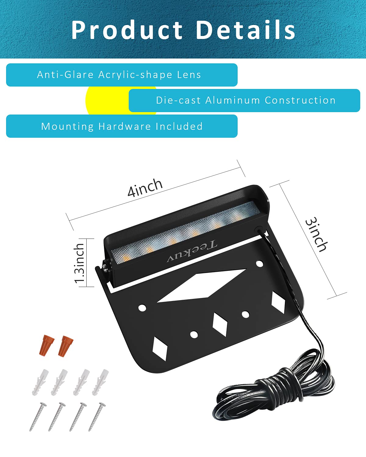 10 Pack 4 Inch Led Hardscape Lighting, Retaining Wall Lights Ip65 Waterproof Paver Lights, 12V Ac/Dc Low Voltage Outdoor Soft White 2700K Landscape Lighting, 50,000 Hours Lifespan