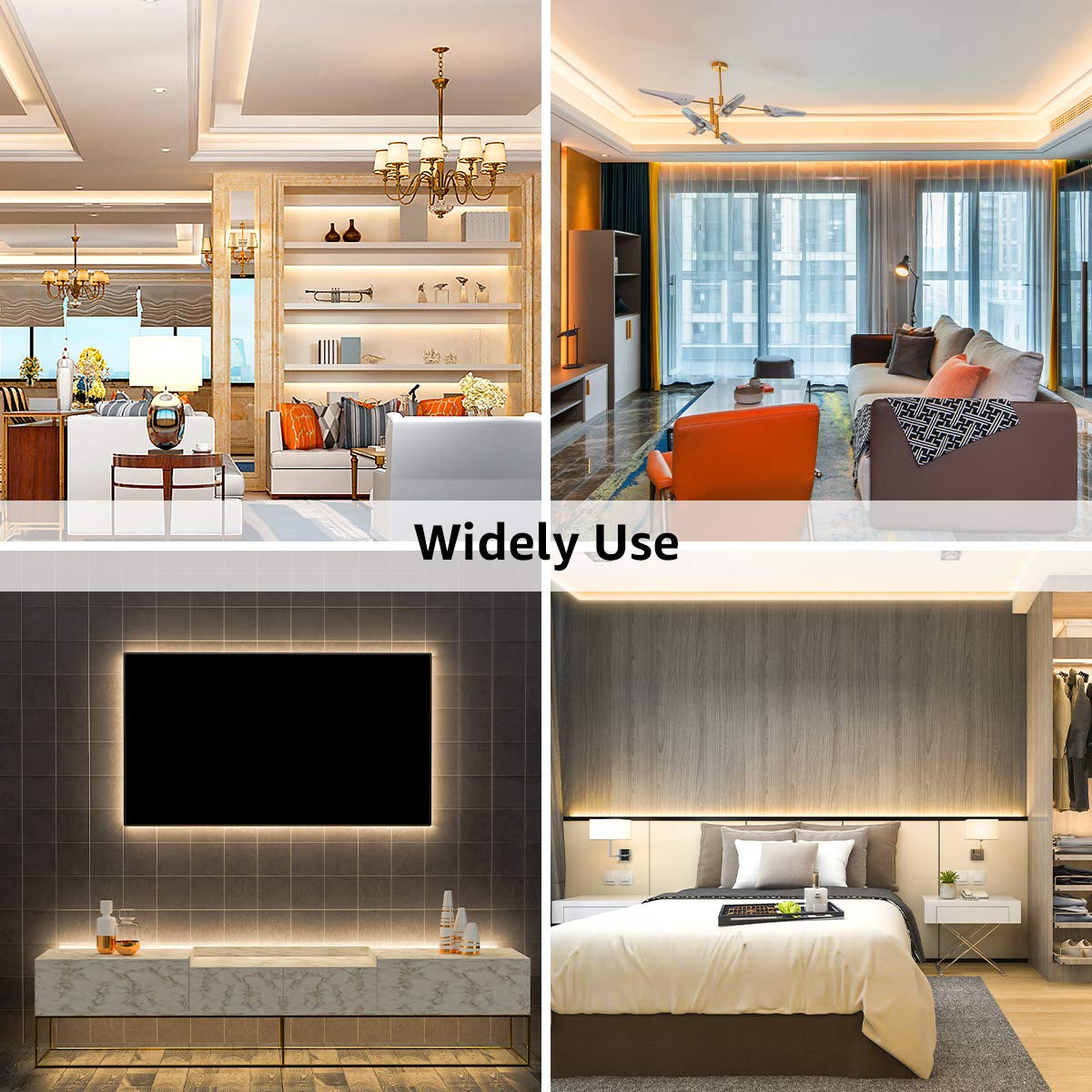 Lepro Led Strip Light, 32.8Ft Dimmable Vanity Lights, 3000K Super Bright Led Tape Lights, 420 Leds Smd 2835, Strong 3M Adhesive,