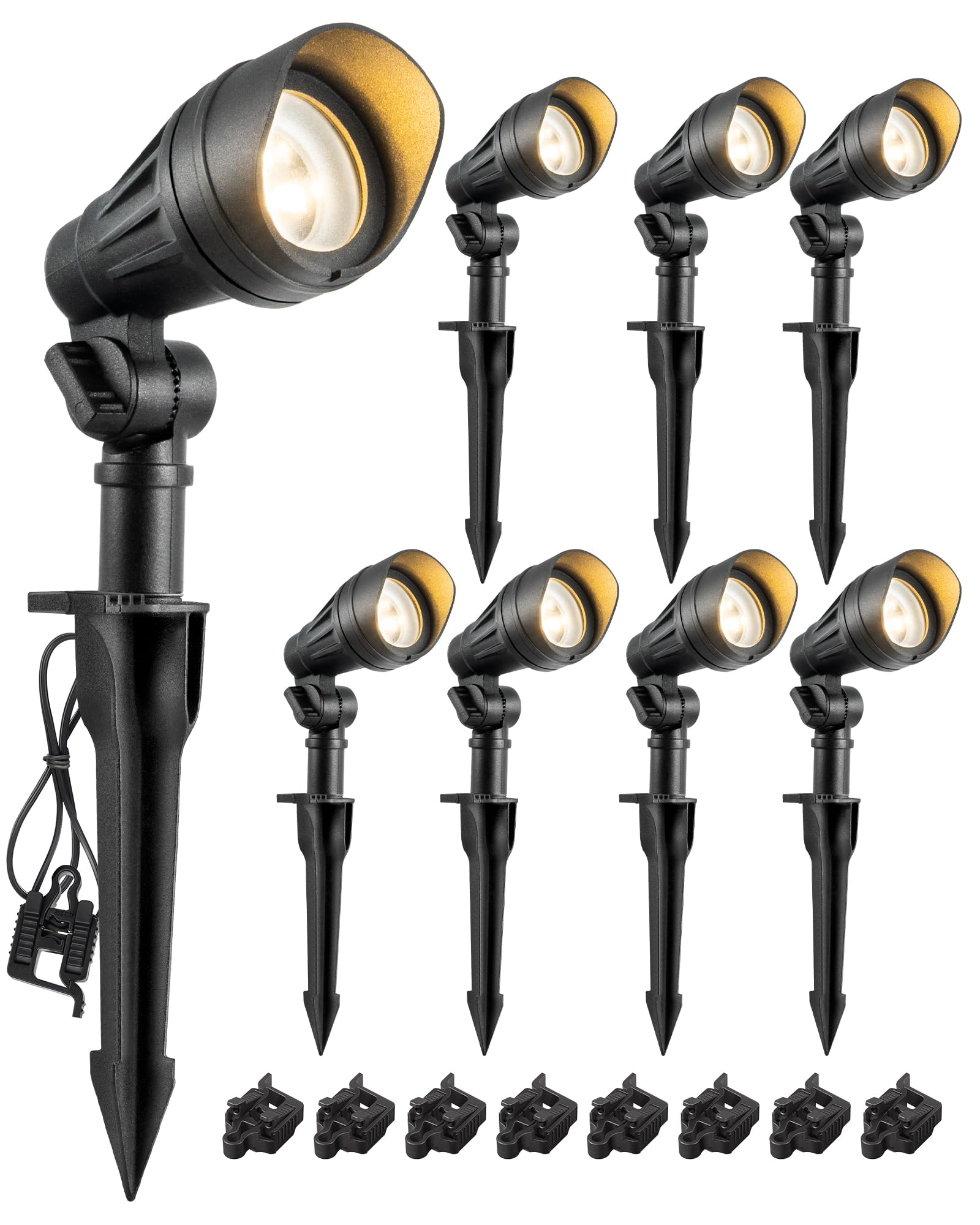 Edishine Low Voltage Landscape Lights, 3.2W 12V Acdc 240Lm Low Voltage Spotlight, Cri 80 & Beam Angle 35?, 3000K, Aluminum Housi