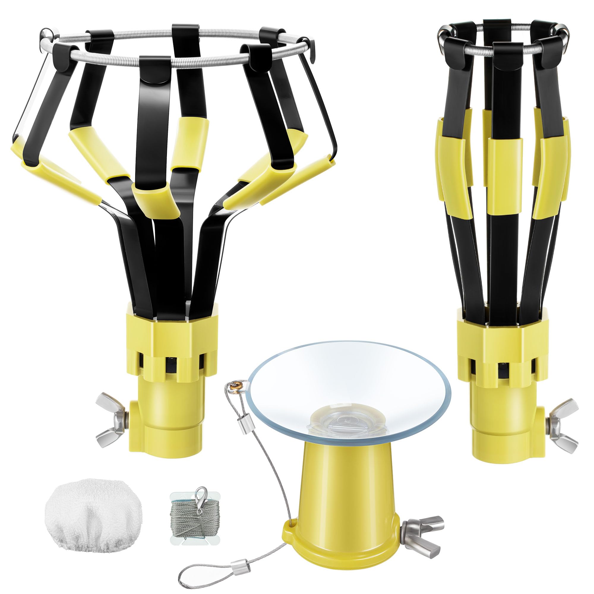 Dreyoo 3 Pieces Set Light Bulb Changer, Standard Incandescent, Floodlight And Suction Cup Light Bulb Changer Compatible With Sta