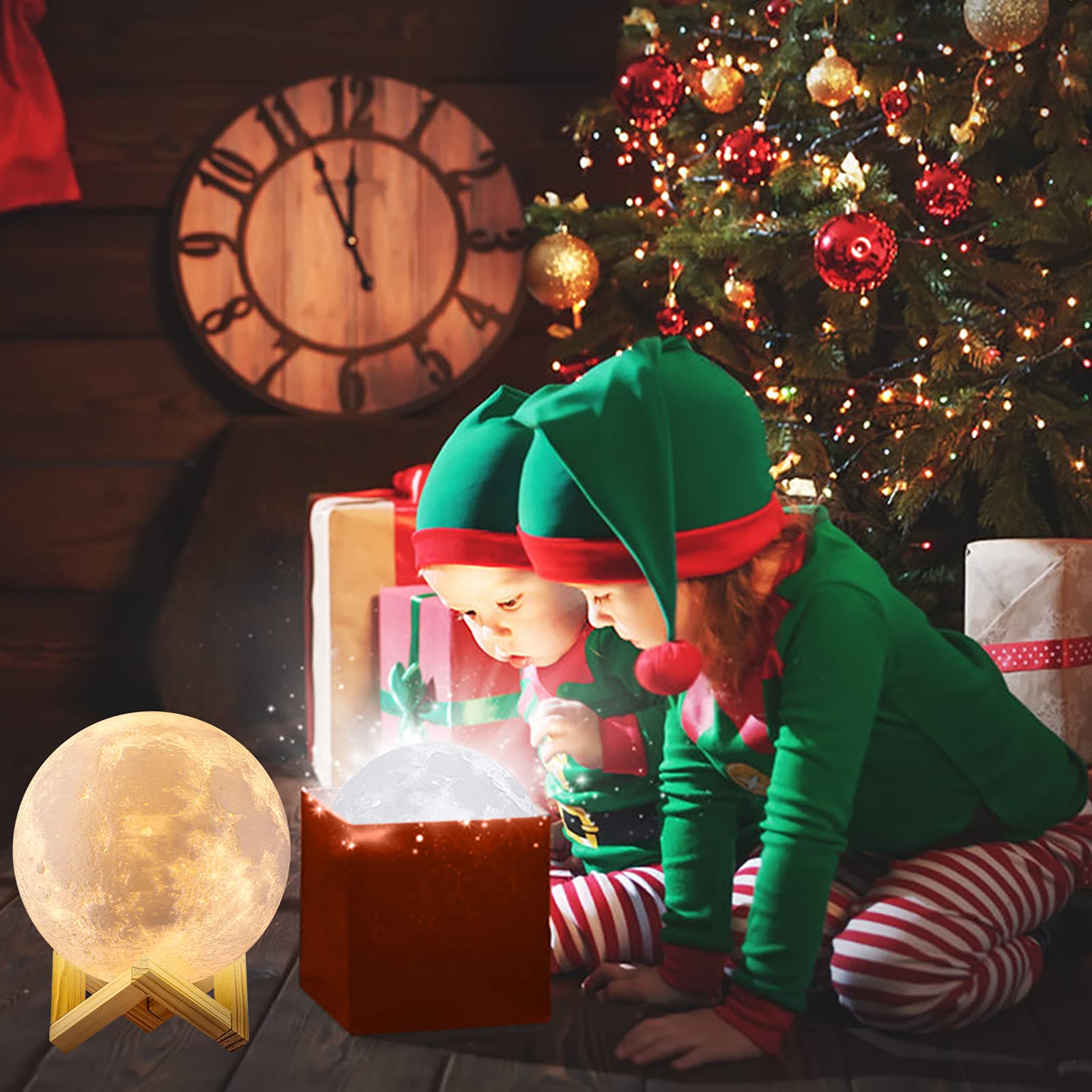 Gdpets Moon Lamp, 16 Colors Moon Night Light With Stand & Remote &Touch Control And Usb Rechargeable Decorative Light Up Moon La