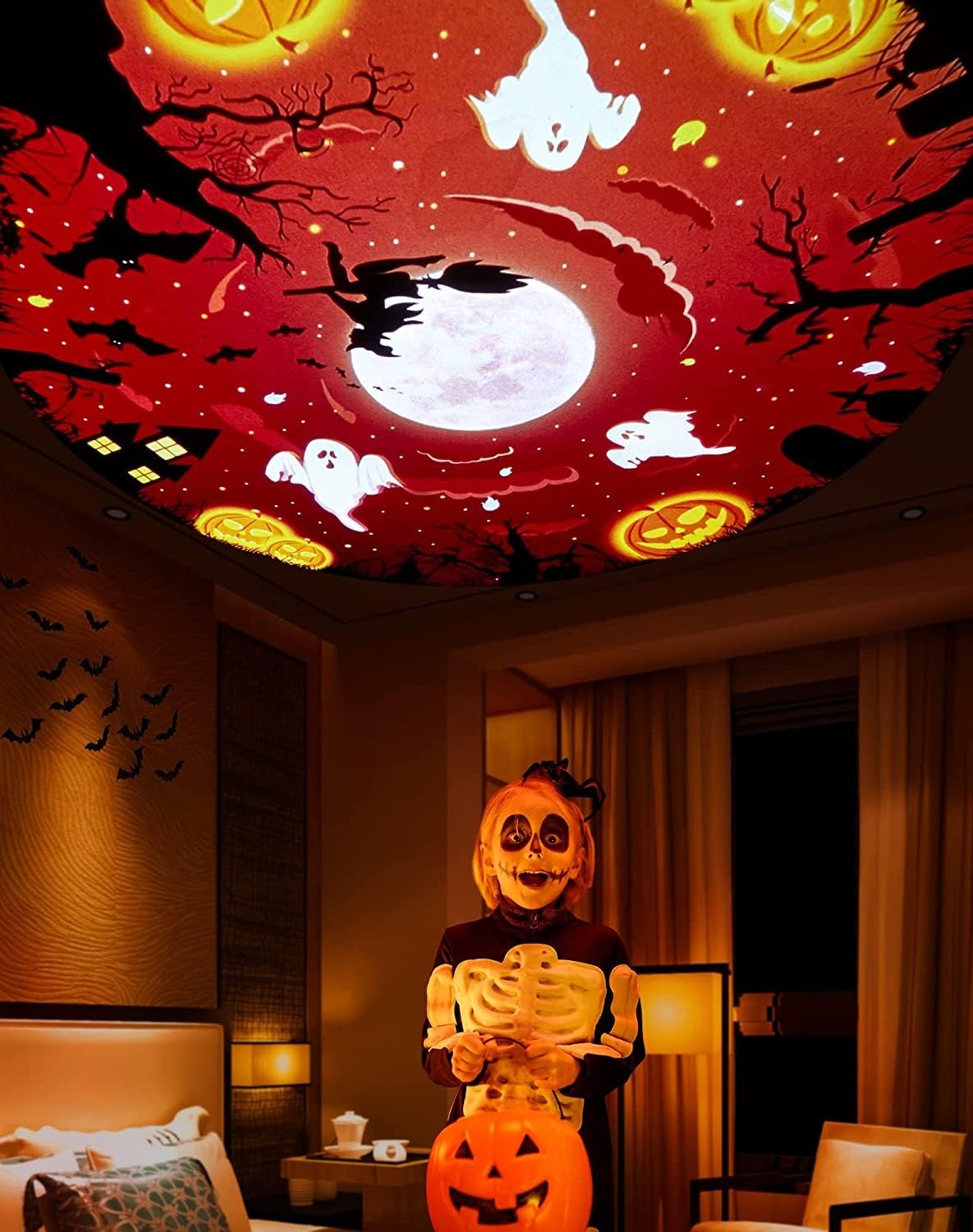 LaView Star Projector Disc Set, Colorful, Model LVA-FM0912-C4, Holiday Decorations for Halloween & Thanksgiving