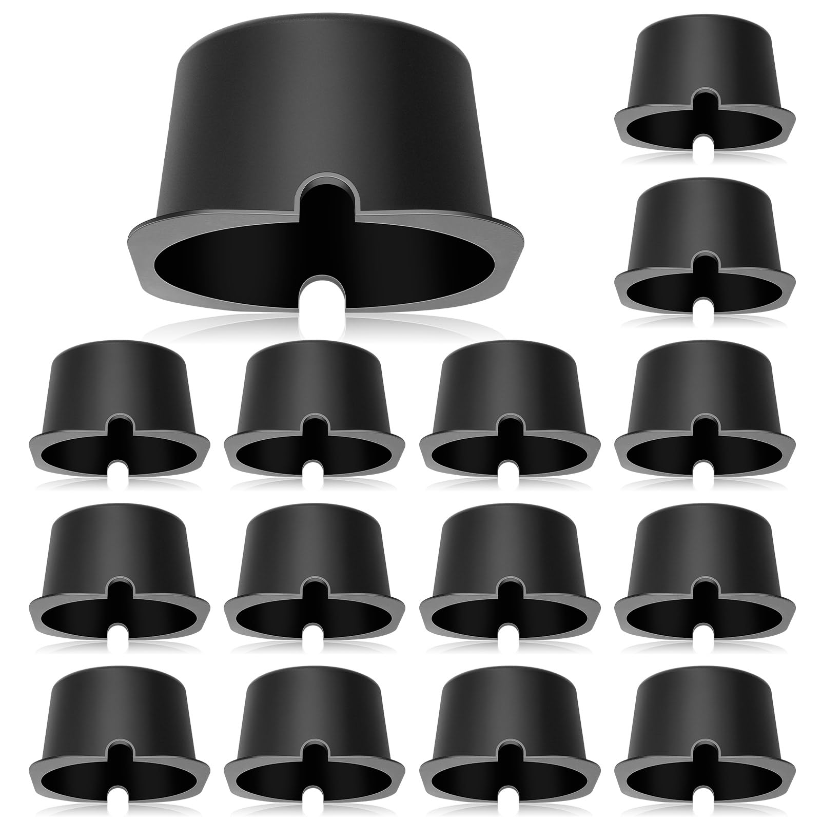 Tuanse 15 Pcs Recessed Light Cover For 4 Inch Lighting Fixtures 5.3 X 5.3 X 3.35 Inch Fire-Resistant And Energy-Saving Light Insulation Protect Cover For Attic (Black)