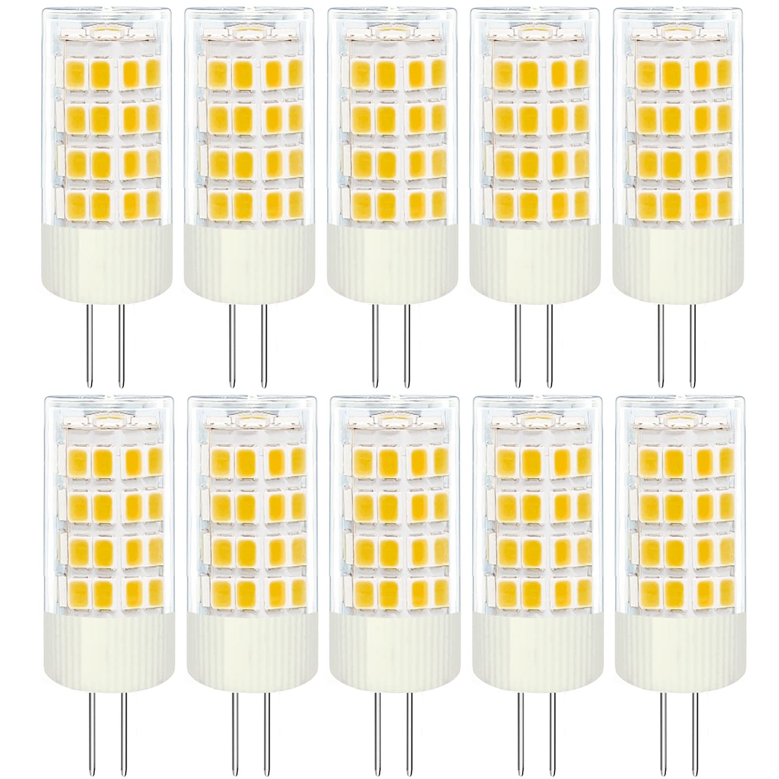Tupolife G4 Led Bulb 3W 12V  20W -30W Halogen Jc Bulb Replacement  G4 Bi Pin Bulbs Warm White 3000K For Landscape Lighting  Under Cabinet Puck Light  Chandeliers  Track Lamp  10-Pack