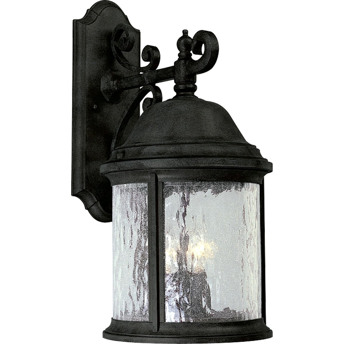 Progress Lighting Ashmore Black Outdoor Fixture, 9-5/8&quot; W X 20-1/2&quot; H, Durable Aluminum