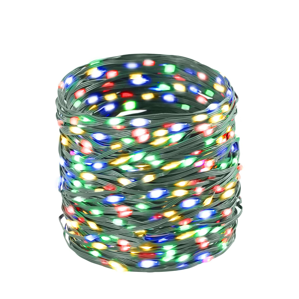 Tcamp 164Ft 500 Led Christmas Lights Outdoor, 8 Modes Christmas Tree Lights With Timer Memory Function, Green Wire Fairy String