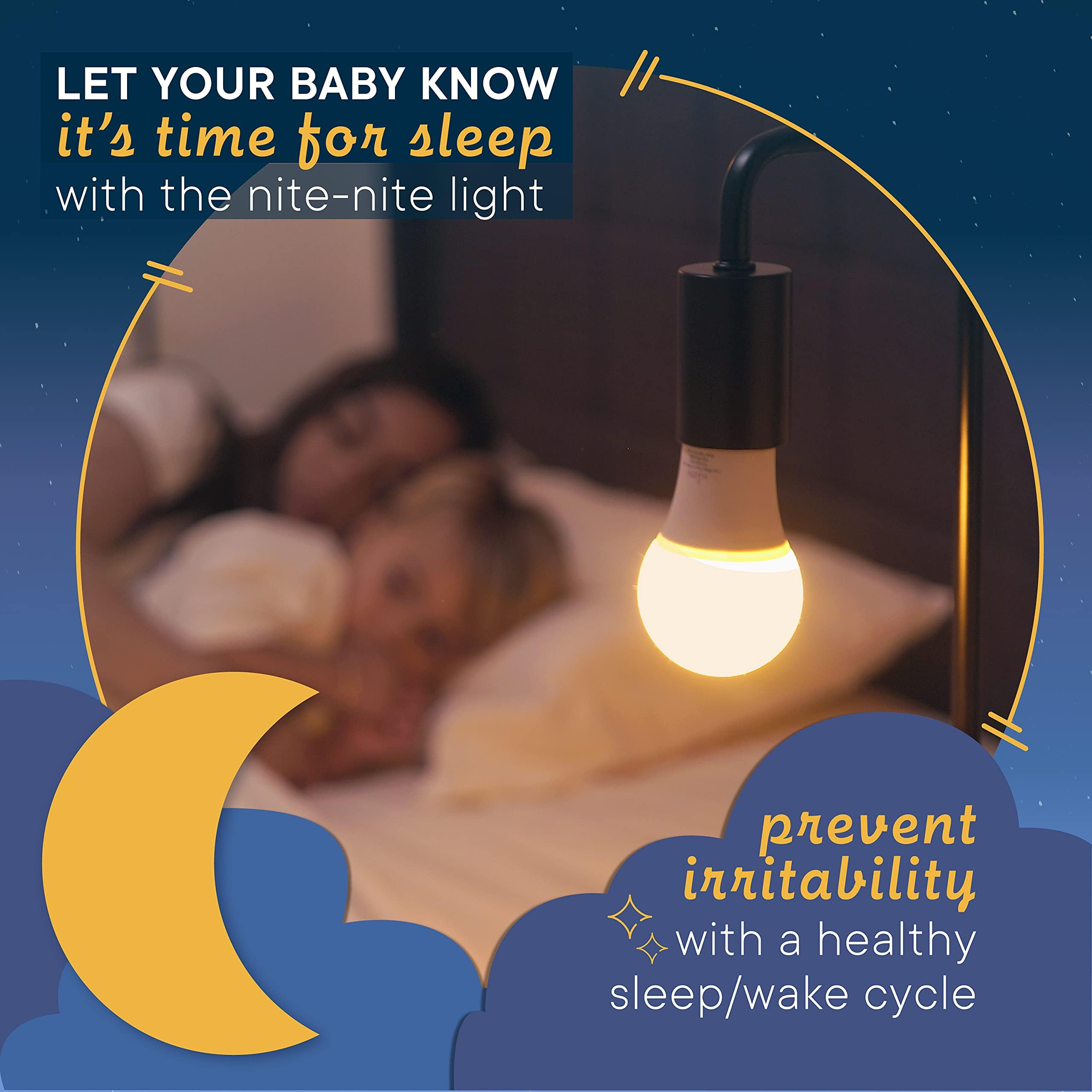 Harth Amber Light Bulb - 3.5W E26 LED, 1800K Warm Light, 1 Pack, Nite-Nite Model, Soft Lighting for Bedroom and Kids Room