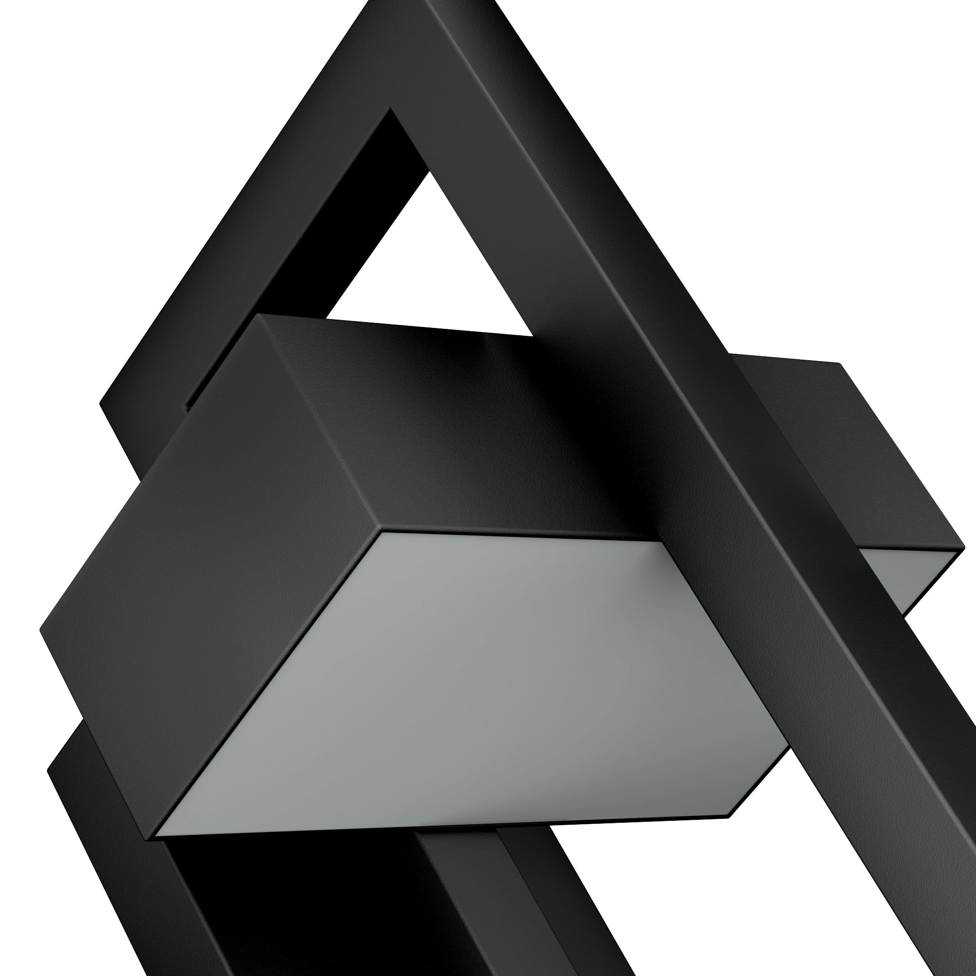 Lamqee Modern Outdoor Wall Lights, 3000K Led Sconces, Matte Black, For Porch & Garage