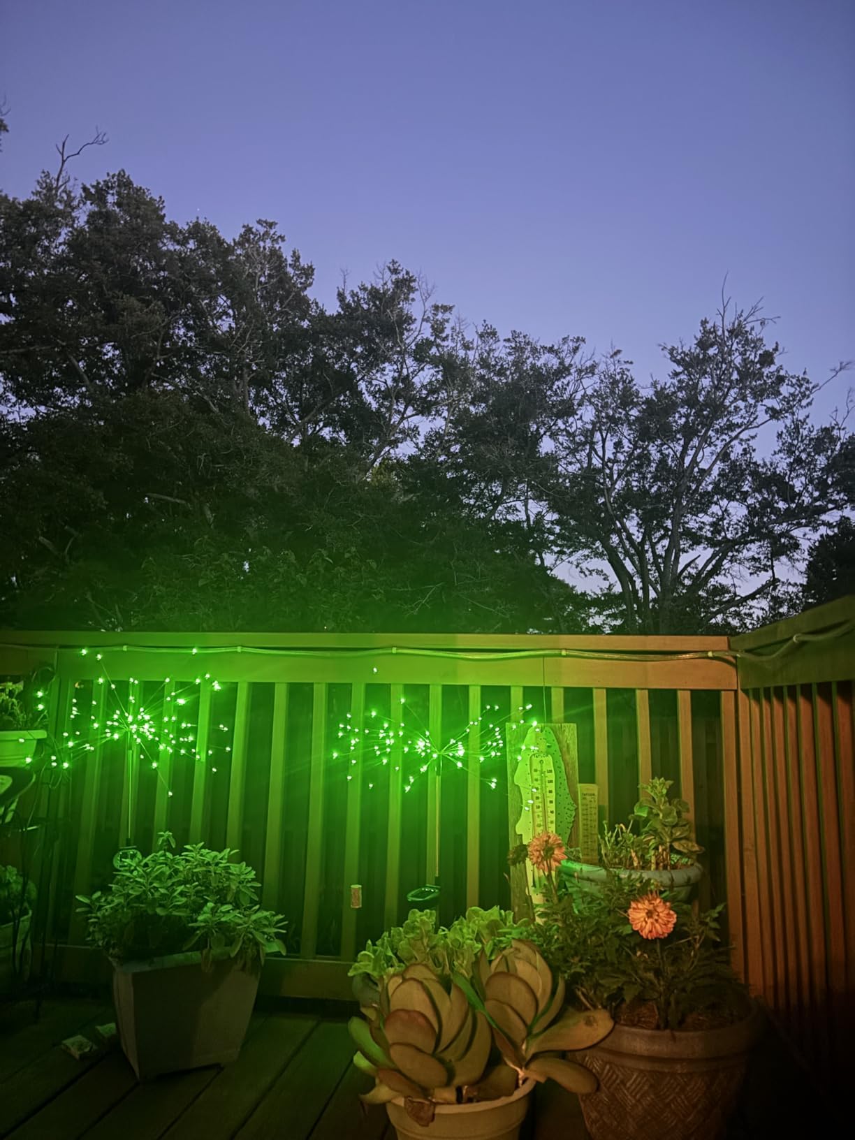 Yotozu 4 Pcs Solar Firework Light  Outdoor Solar Garden Decorative Lights 120 Led Powered 40 Copper Wires String Diy Landscape Light For Walkway Pathway Backyard Decor Parties Perfect Gifts(Green)