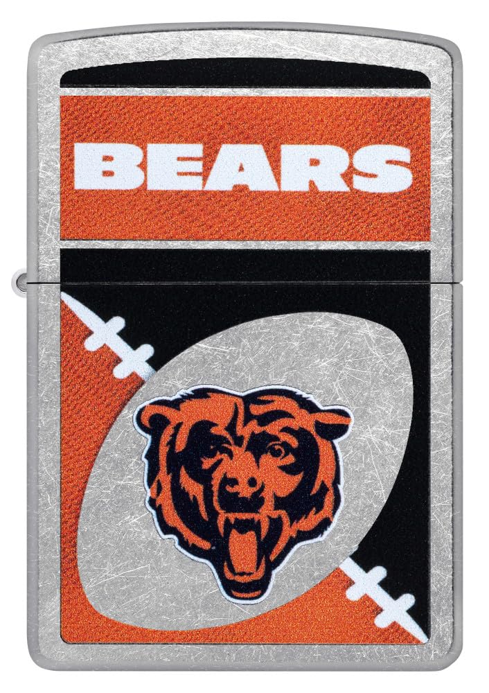 Zippo Nfl Chicago Bears Street Chrome Pocket Lighter