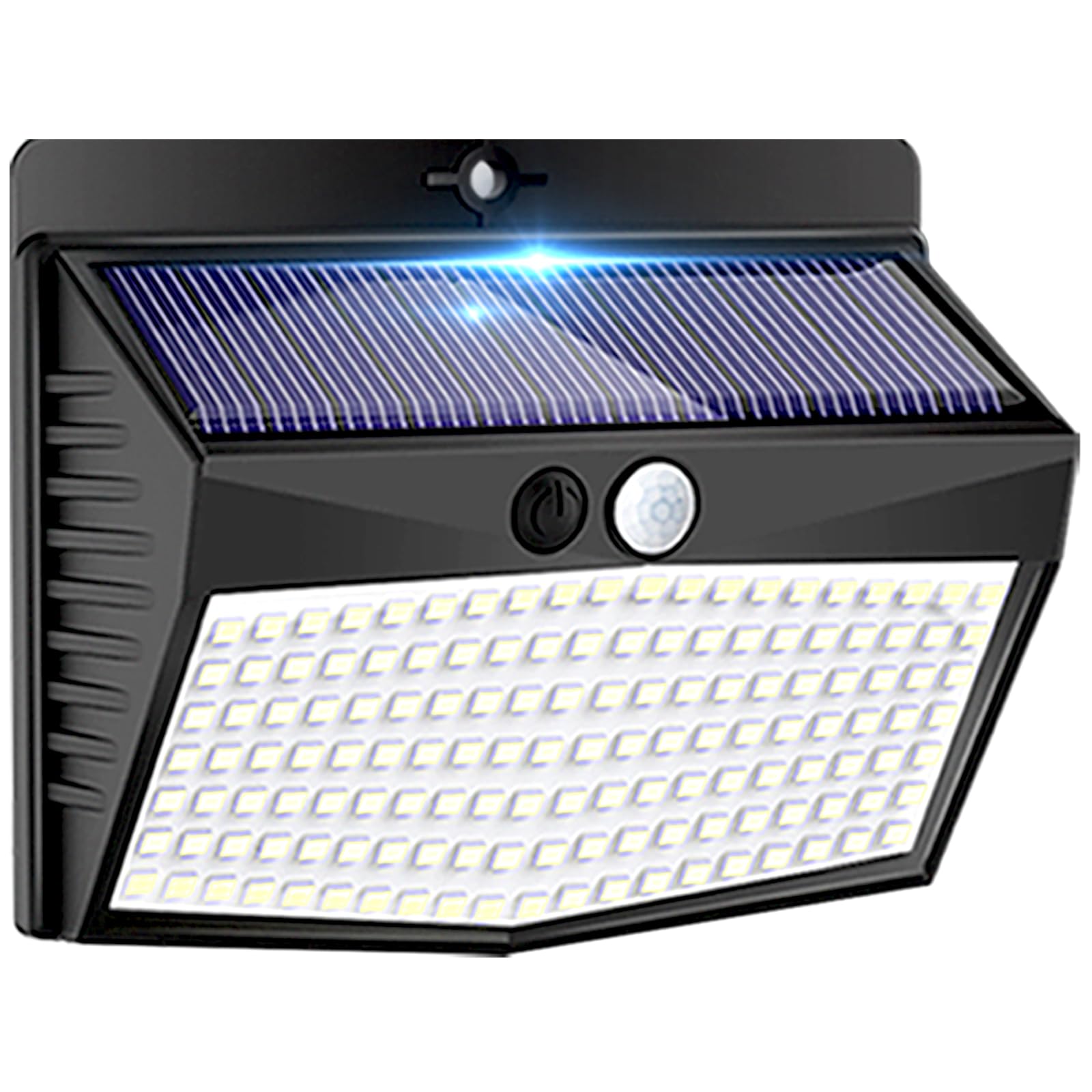 Peasur 1 Pack Solar Motion Lights Outdoor  Solar Security Light with 3 Modes  IP65 Waterproof Flood Lights Outside for Camping Garden Patio Garage Backyard
