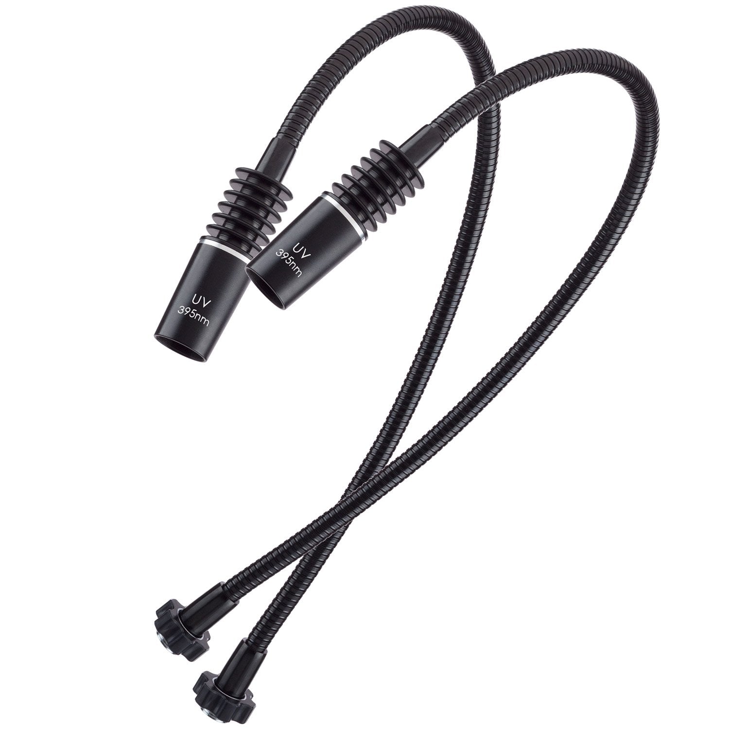 AmScope Pair of Ultraviolet 395nm Gooseneck Lamps for LED-6W and LED-312W Illuminators