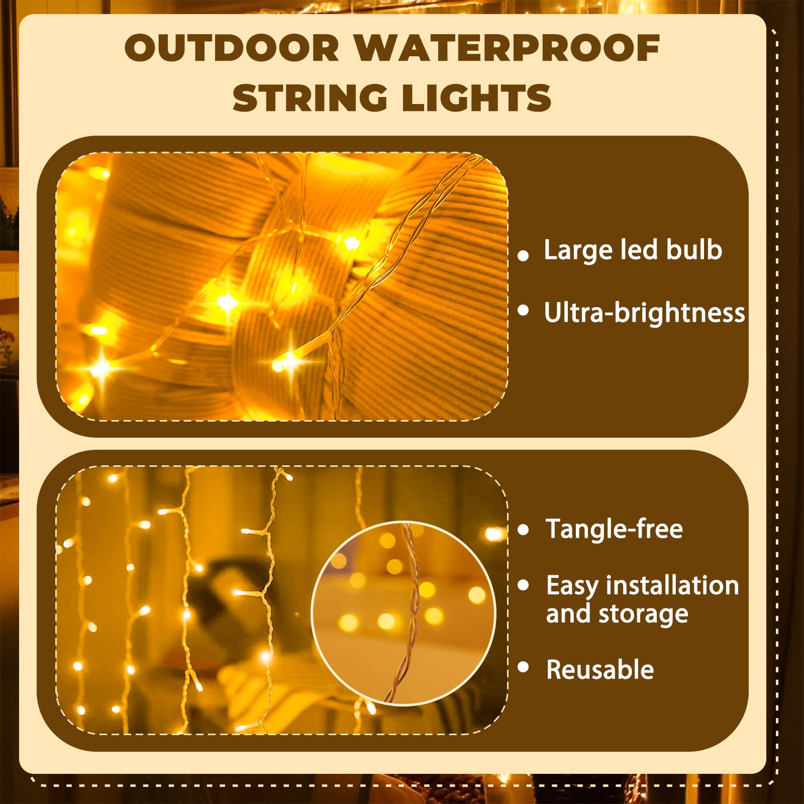 Sinamer Curtain Light For Bedroom, 200Led 6.6X6.6Ft Warm White Window Wall Hanging Fairy Curtain String Light, 8 Modes Remote Fairy String Lights Indoor For Wedding Party Home Garden Decorations
