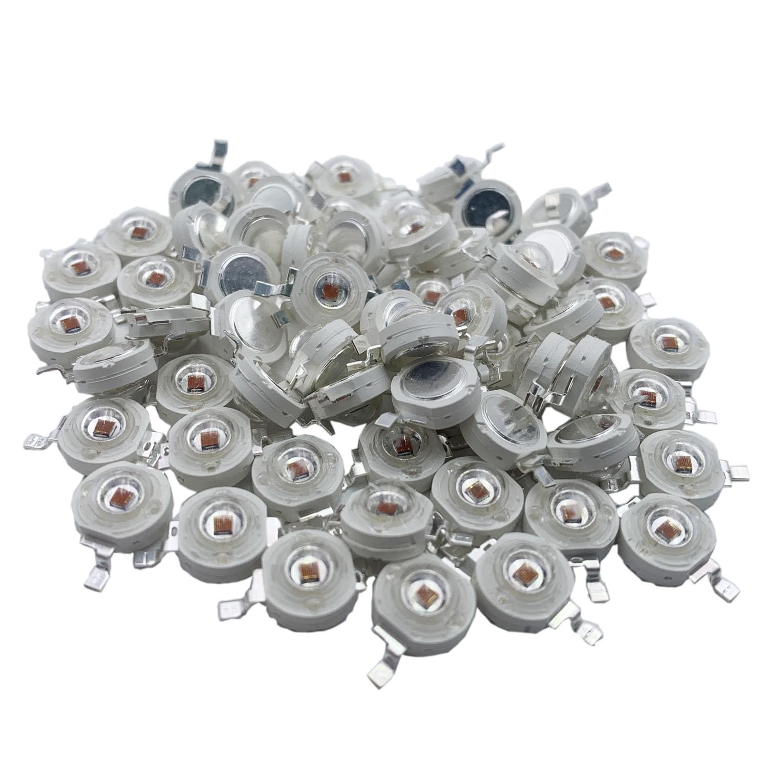 Topxcdz 50Pcs Led Cob Lamp Chip 3W Dc 2.2-2.4V Input 600Ma-700Ma Mini Led Bulb Diode Smd For Diy Led Floodlight Spotlight Downli
