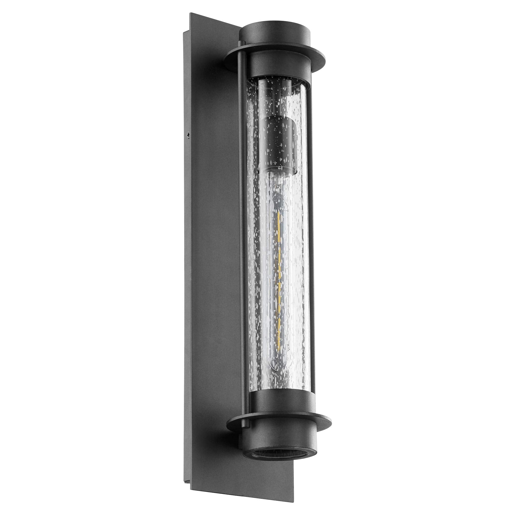 Quorum International Black Outdoor Lantern, Transitional One Light From Roope Collection