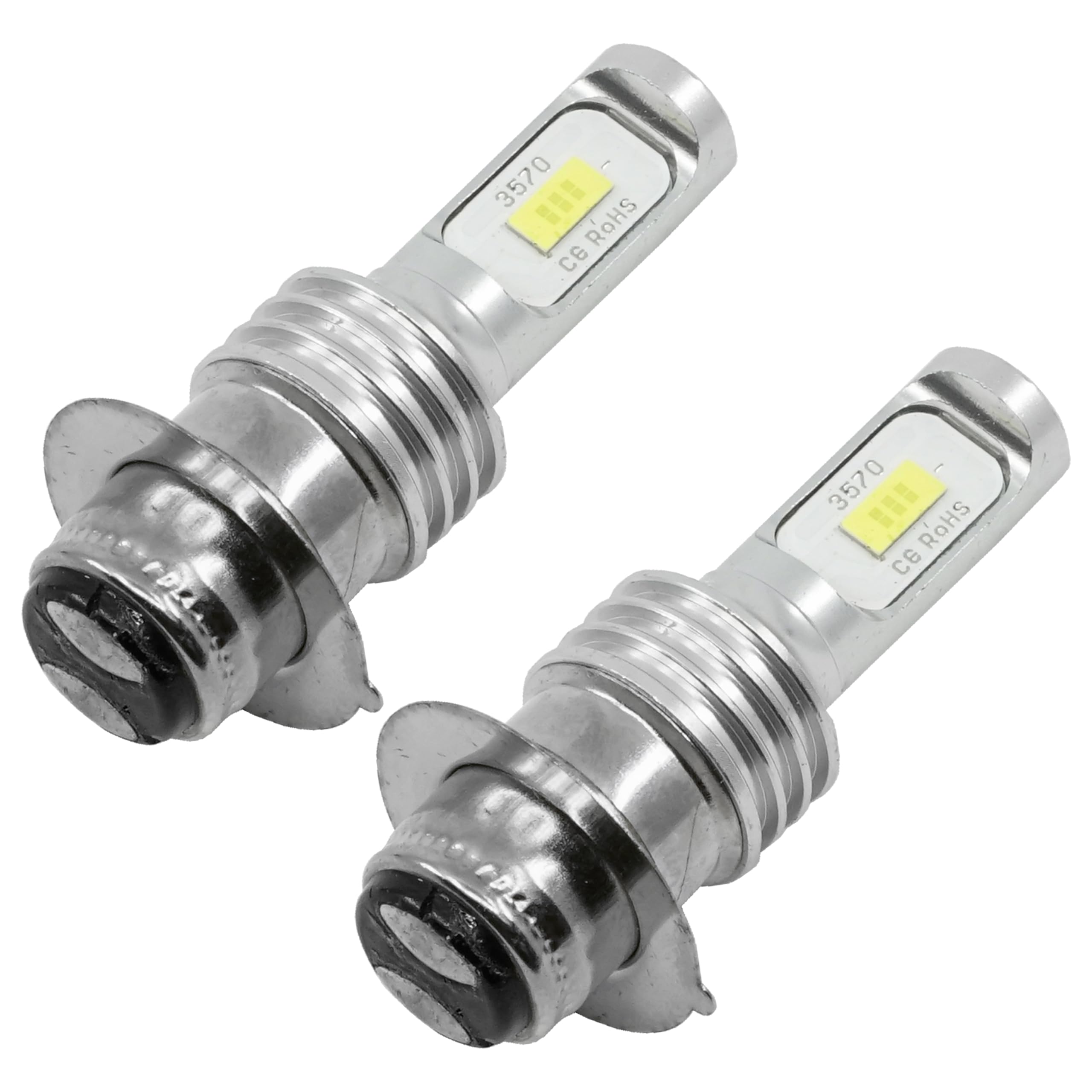 Caltric 2x LED Headlight Bulb Compatible with Yamaha Kodiak 700 YFM700K 4x4 2016-2020