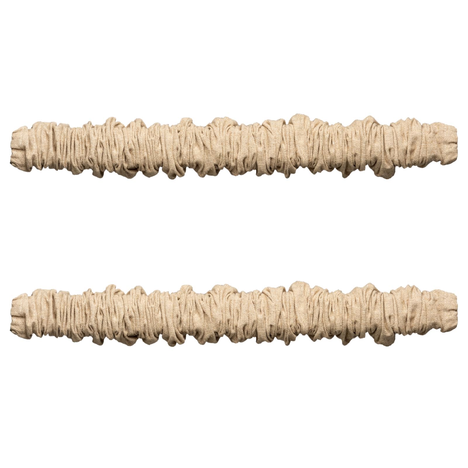 Fabric Cord Cover & Chandelier Chain Cover 2 Pack 6Feet Length For Chandelier Lighting Wires Natural Burlap Easy To Install (Brown)