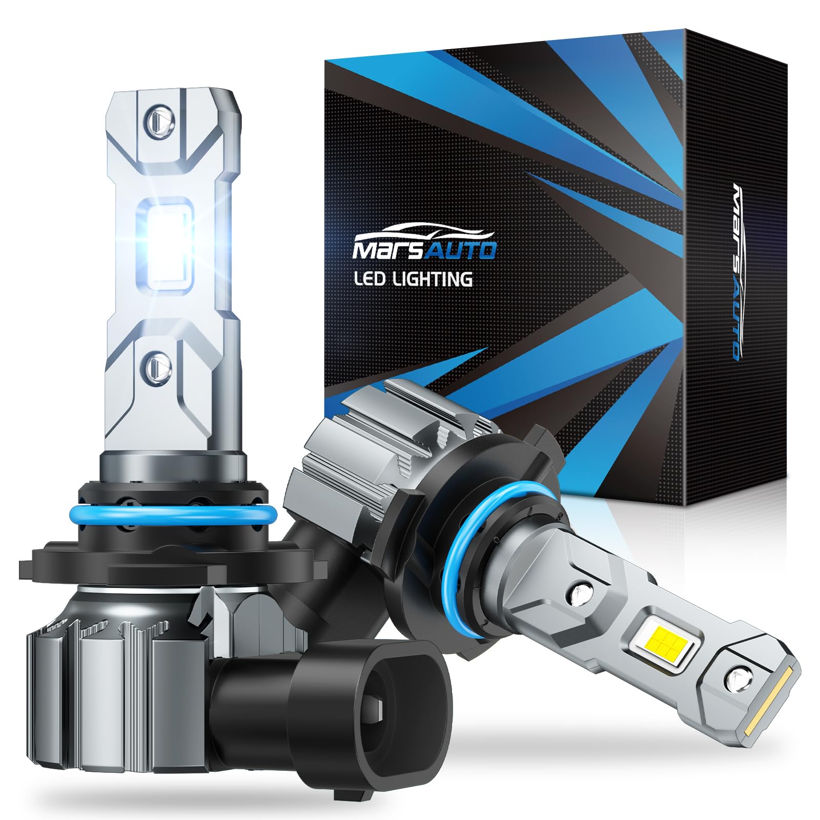 Marsauto 9005 HB3 Fog Lights, 30000LM 6000K White, 99% Compatible, Pack of 2, Model M1S-9005