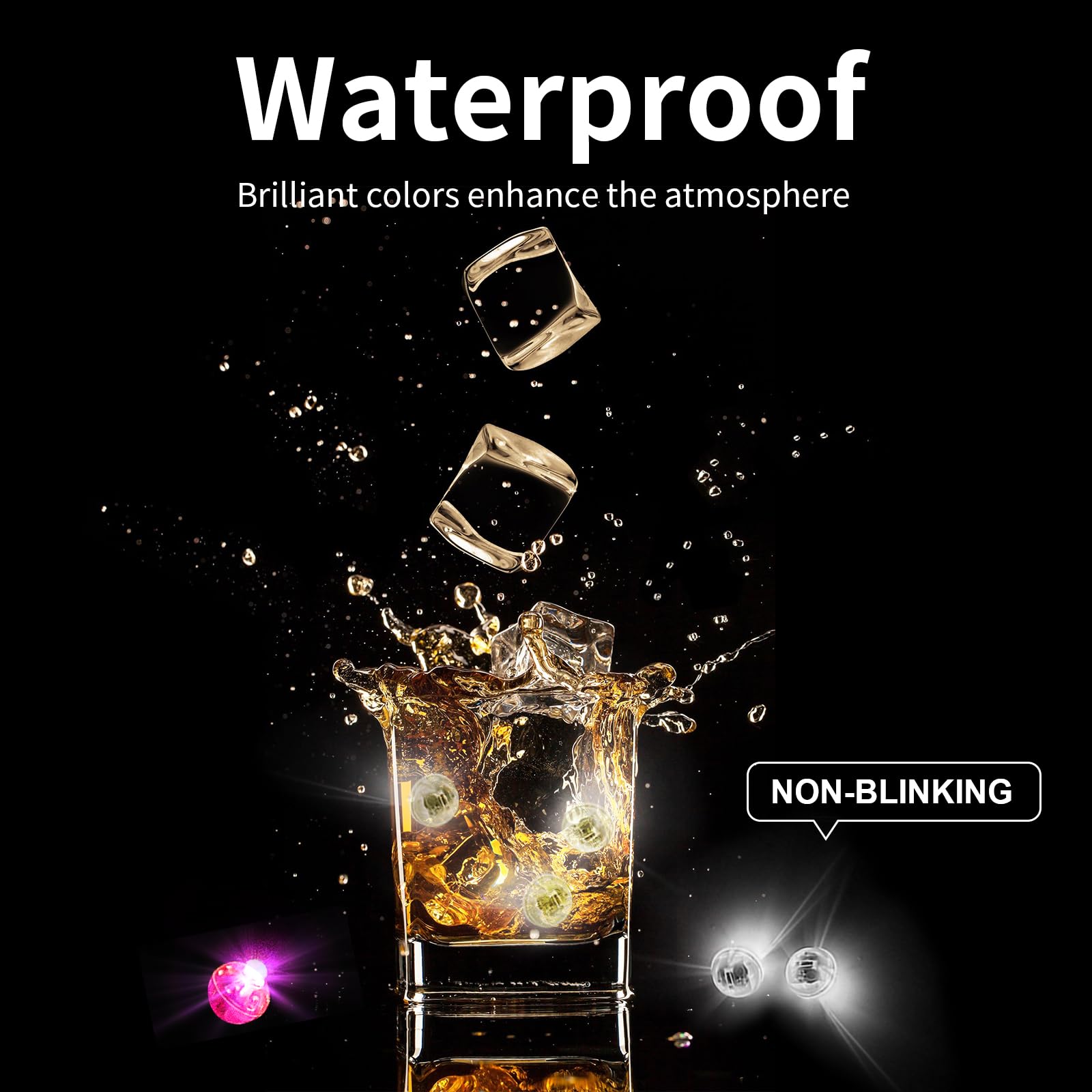 Aogist 200pcs Pink LED Balloon Lights, Waterproof Mini Ball Lights for Party, Wedding, Birthday, Festival, New Year, Christmas