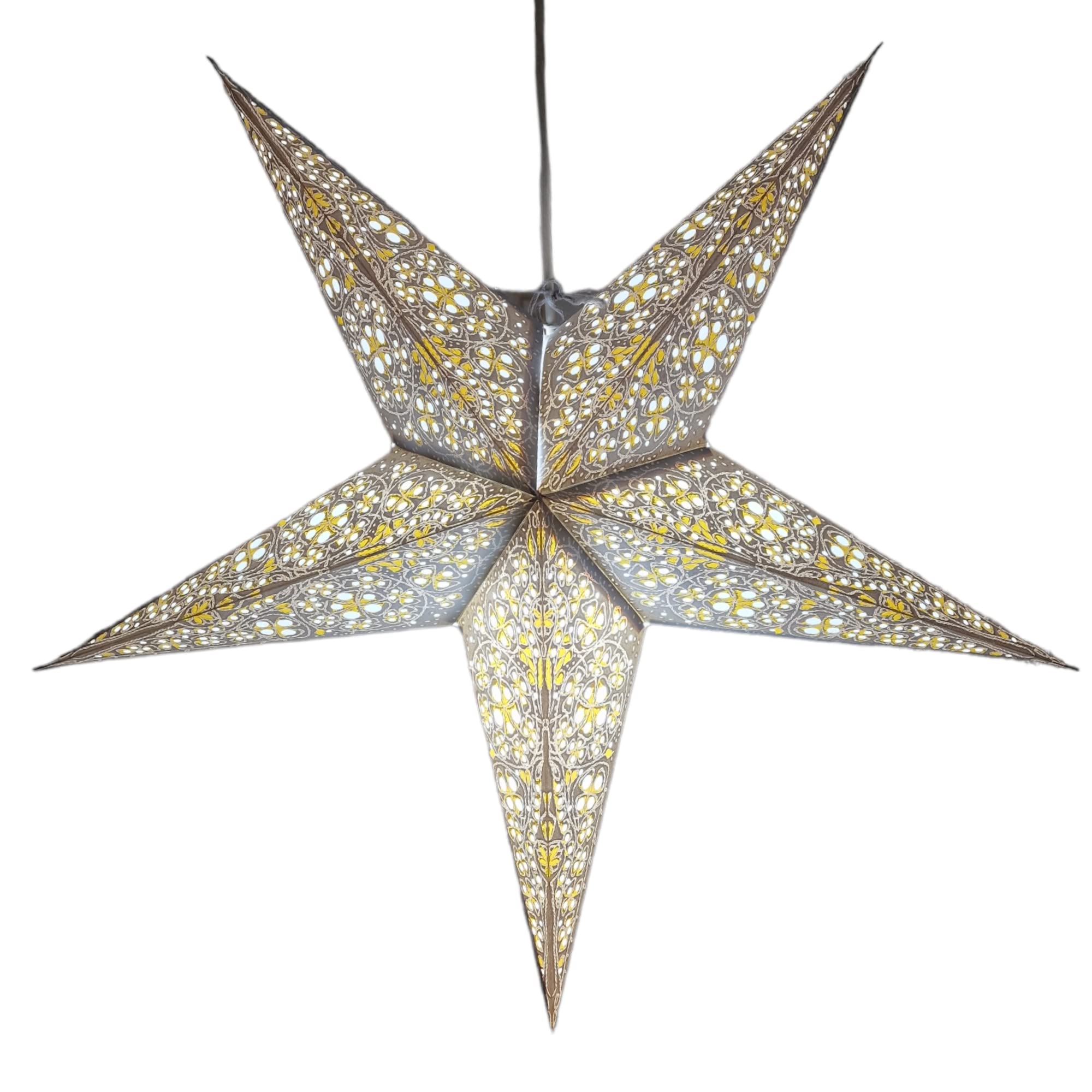 Yepsio Paper Star Lantern Lampshade, 60 cm, Hanging Decorations for Christmas, Wedding, Home, Party (Galaxy 009)