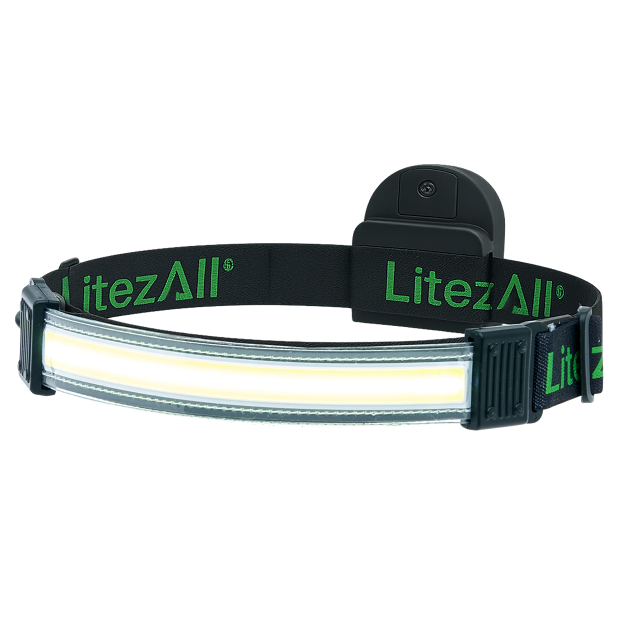 Litezall Tactical Led Headlamp With Adjustable Headband, Flat Battery Powered Headlamp For Hiking, Camping, Emergency Use - Hand