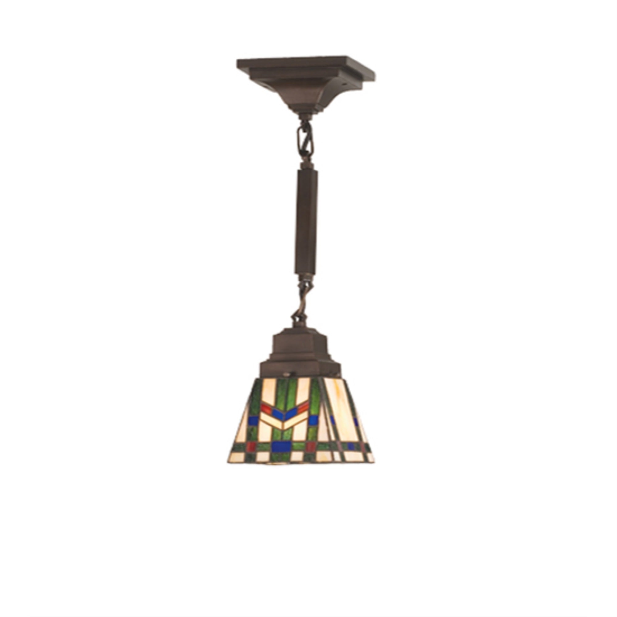 5 inchSq Prairie Wheat Mini Pendant