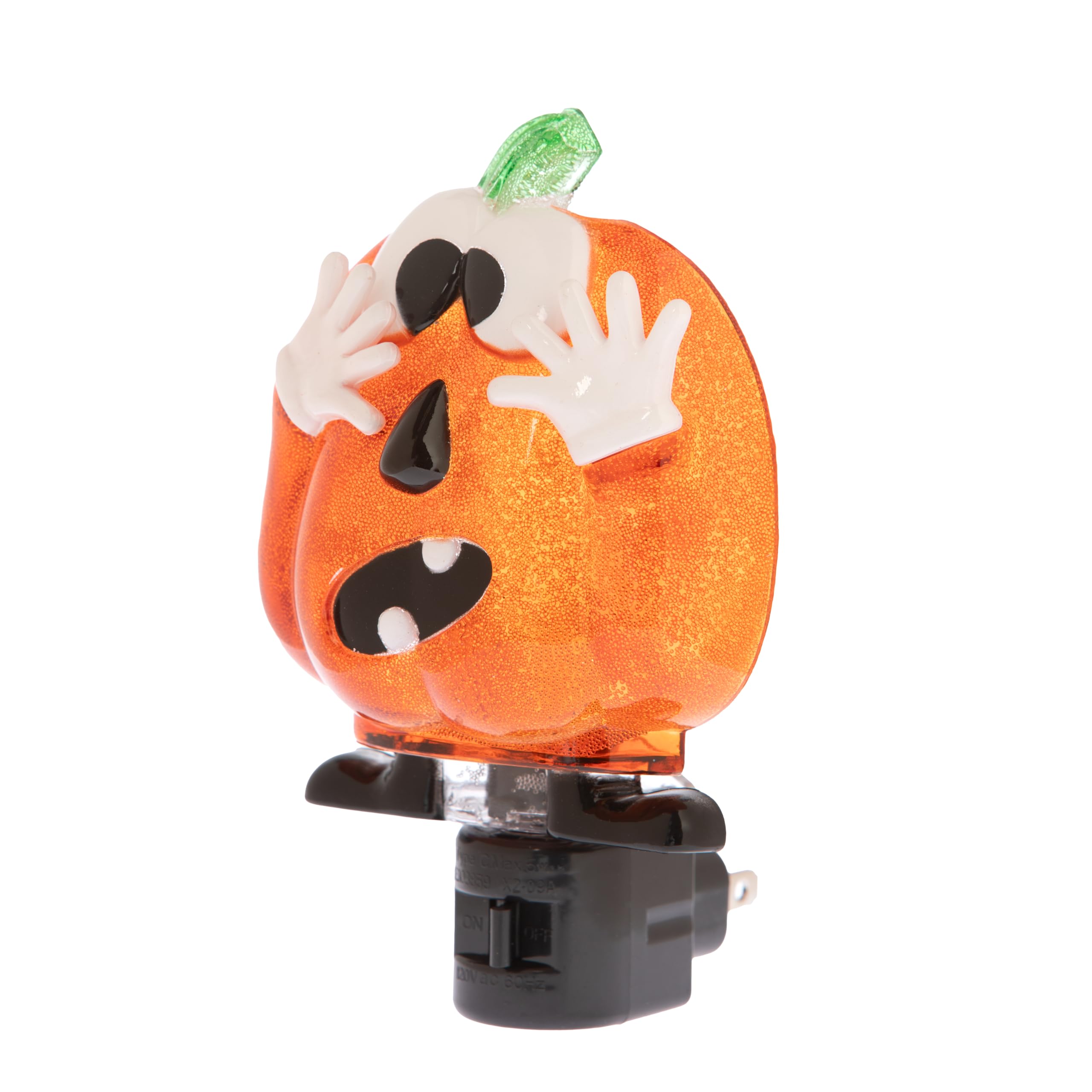 Creative Hobbies Silly Pumpkin Halloween Night Light - Includes 5W C7 And Rotational Socket With On/Off Switch