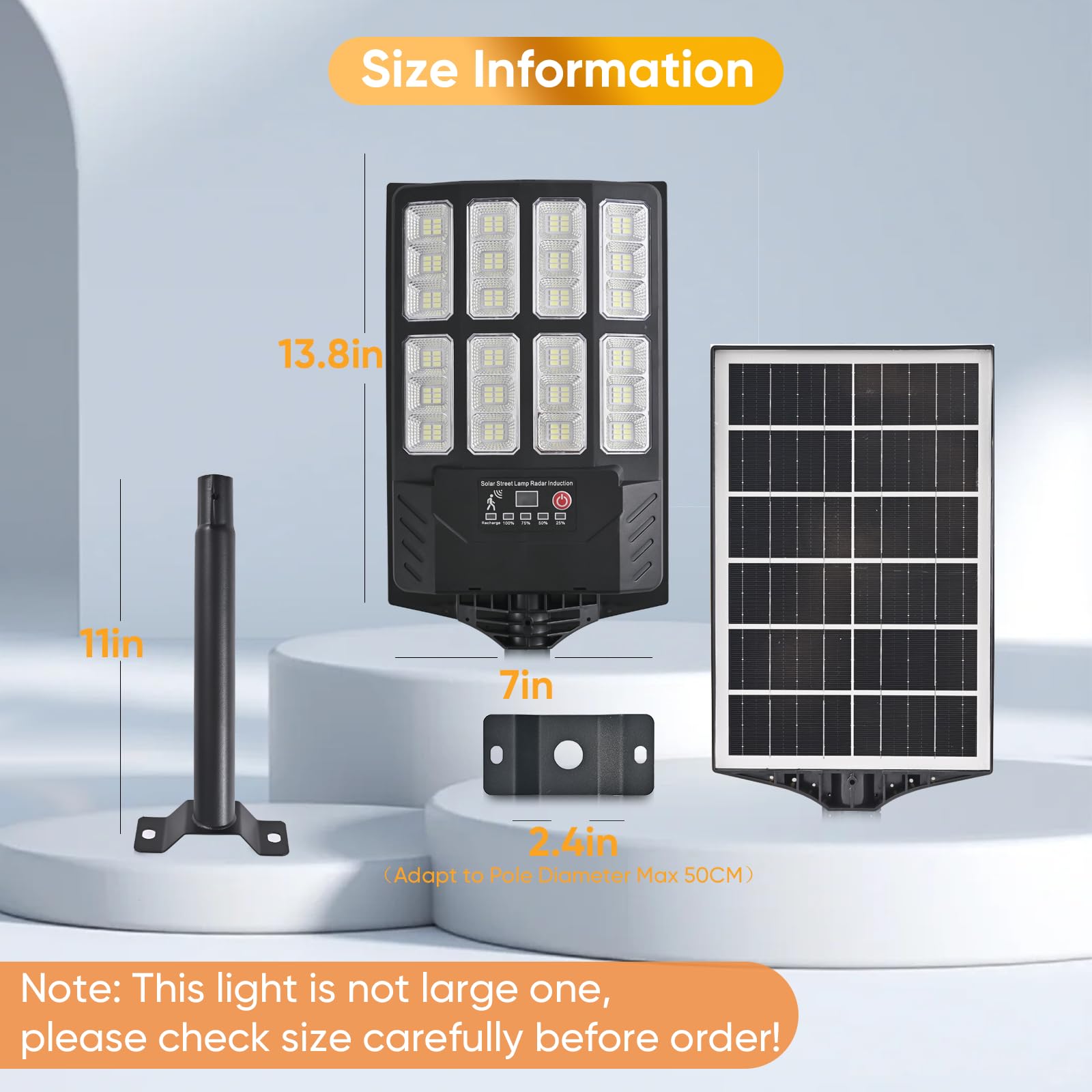 6PACK Solar Lights Outdoor Waterproof, 6500K Dusk to Dawn Solar Street Light Motion Sensor with Remote Control, LED Security Lig