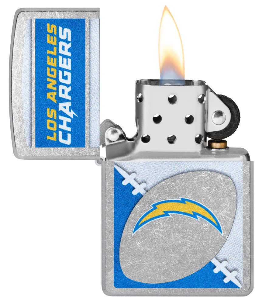 Zippo Nfl Los Angeles Chargers Street Chrome Pocket Lighter