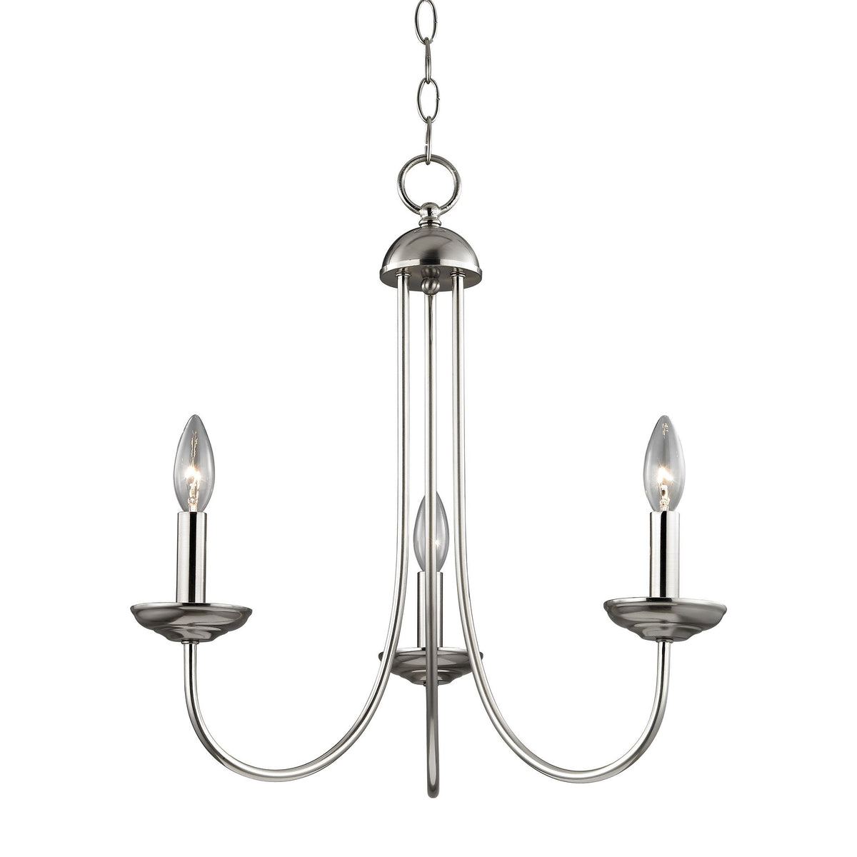 Elk Home Cornerstone Lighting Chandelier, 20W X 20D X 22H, Brushed Nickel, Metal
