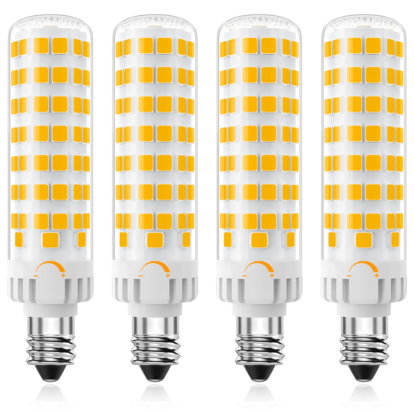 E11 Led Bulb Dimmable, Jde11 120V 100W Halogen Equivalent, T3/T4 Mini Candelabra Base, Warm White 3000K, 10W 1000 Lumen E11 Bulb