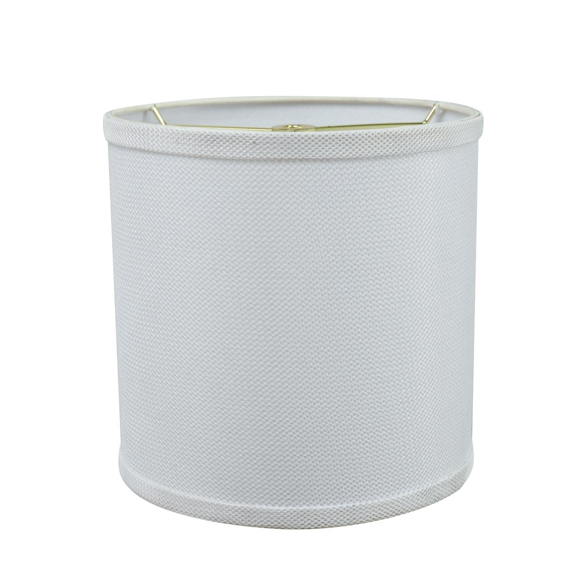 Aspen Creative 31058A Transitional Drum (Cylinder) Shaped Spider Construction Lamp Shade in White with Network Pattern  8 Wide (8 x 8 x 8)