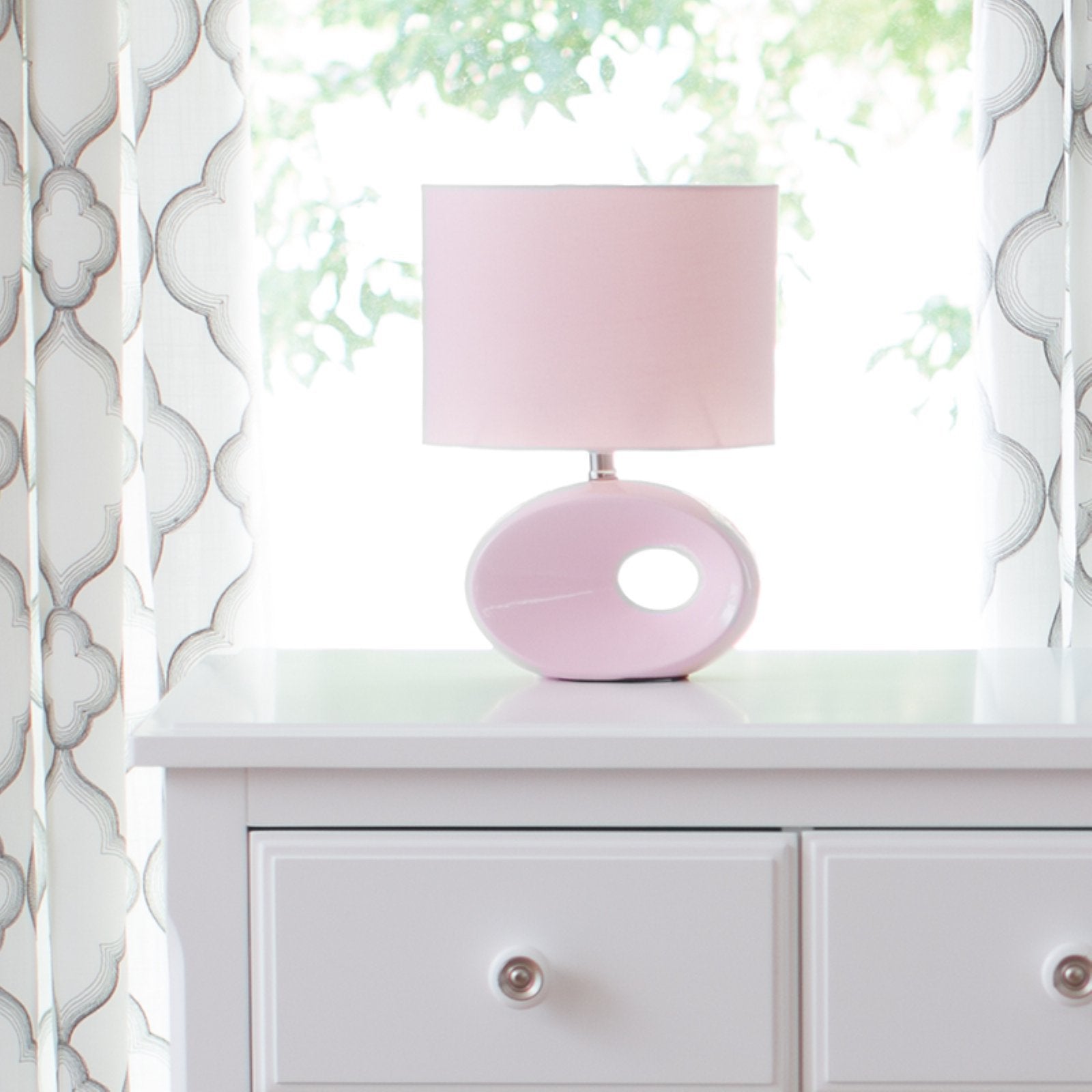 Lite Source Hennessy Table Lamp, Ceramic & Fabric, 5"x9"x12.5", Orange, Model LS-22315ORN