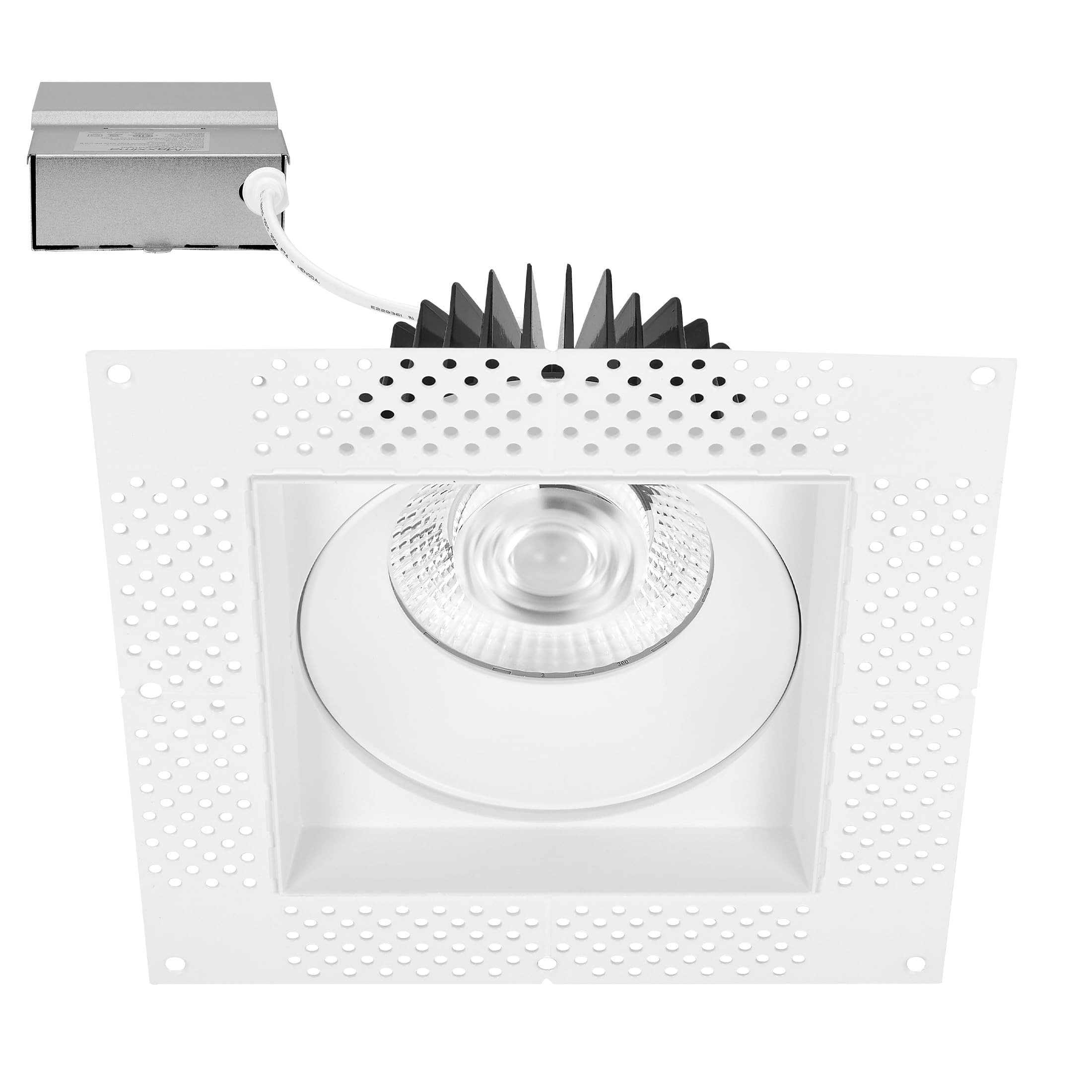 Maxxima 6    Trimless Ultra-Thin Square Recessed Anti-Glare LED Downlight, Canless IC Rated, 1800 Lumens 5 Color Temperature Sel