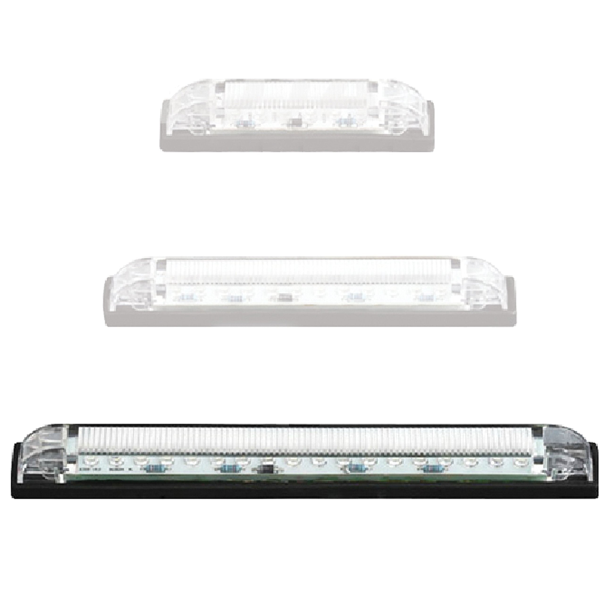 T-H Marine Led-51805-Dp Led Slim Line Utility Strip Lights, 6&quot; - Clear, White