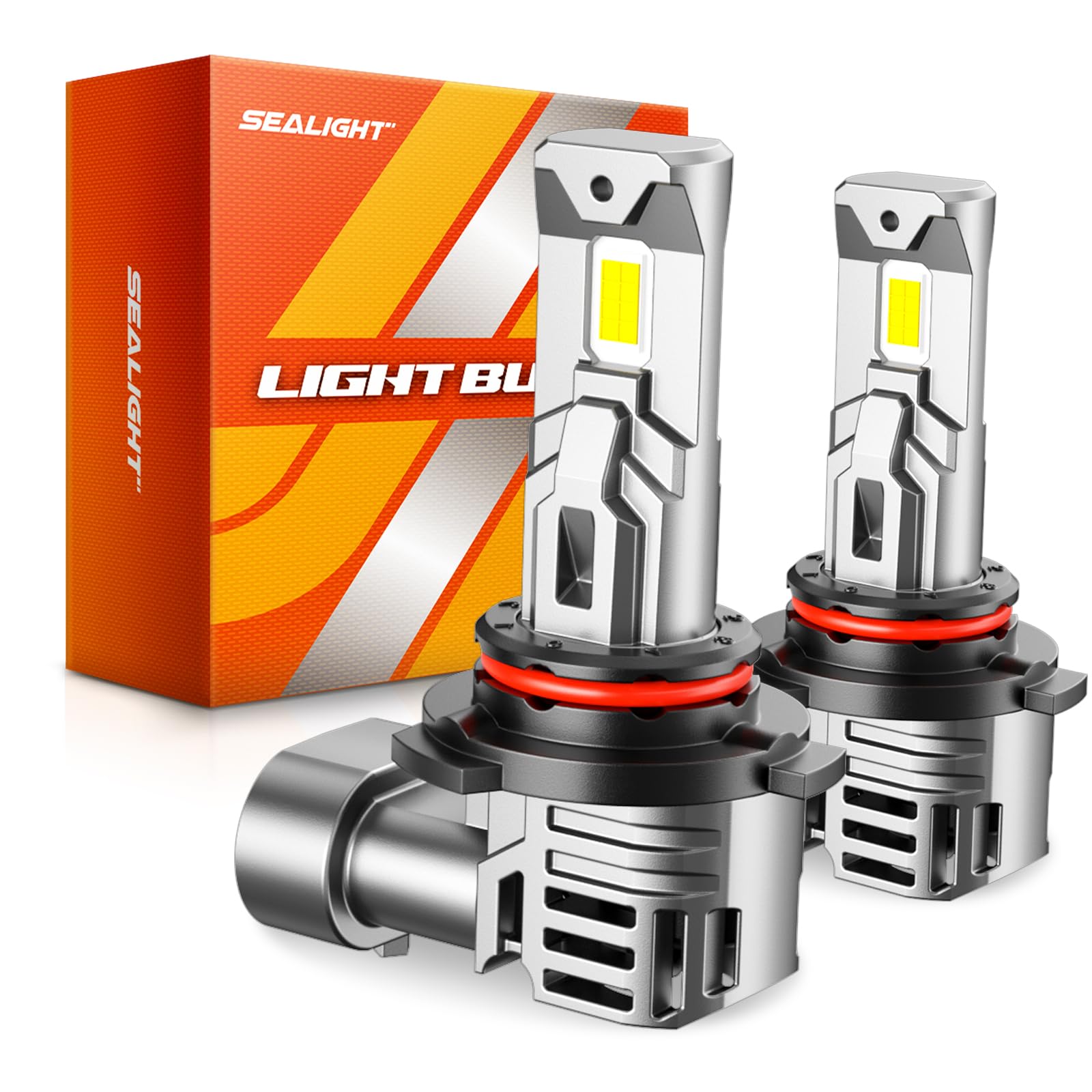 SEALIGHT S1 Pro 9006/HB4 Driving Light Bulbs, 30000LM, IP68, Pack of 2, 6500K White