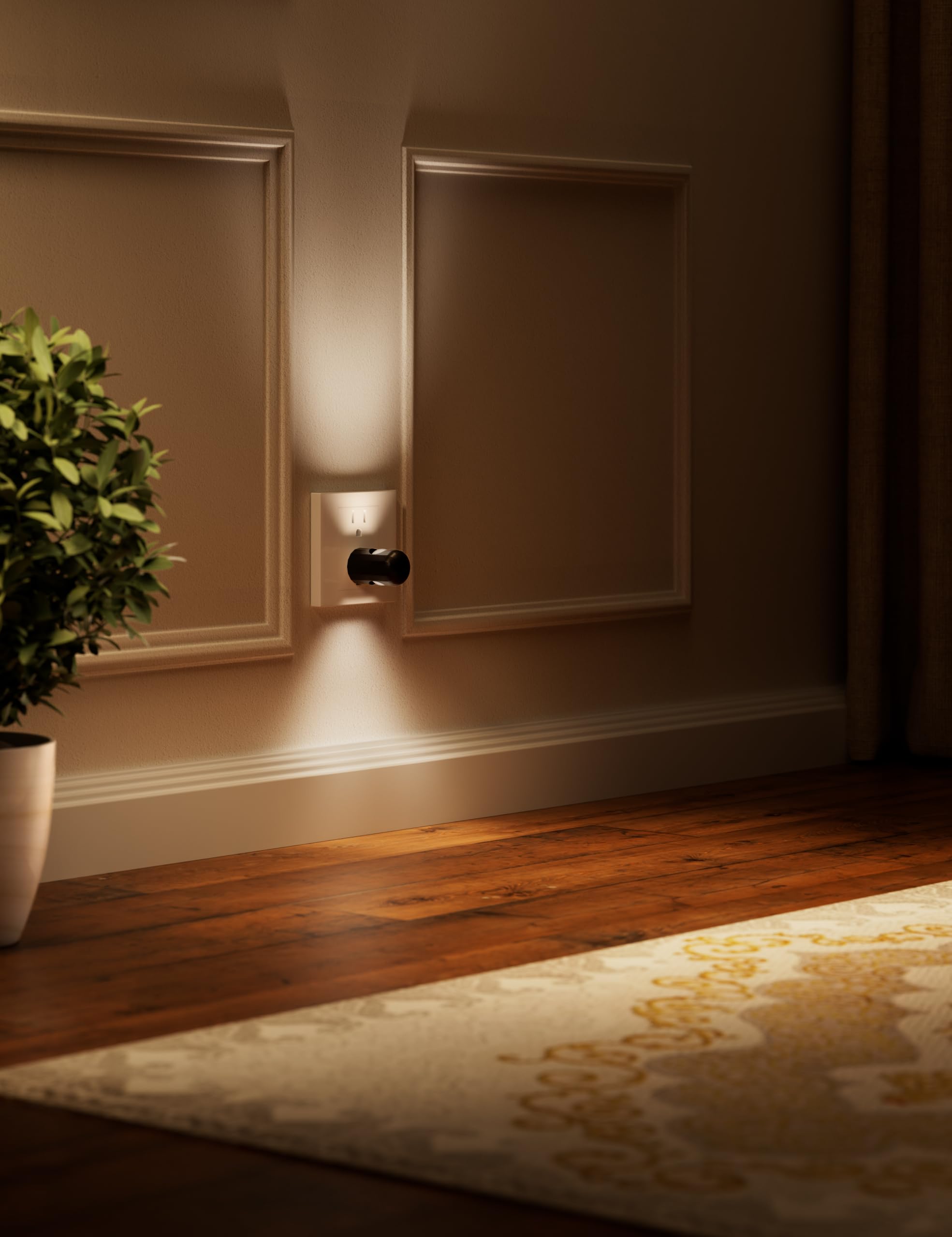 TSEXES Plug-in LED Night Lights, 2700K Warm White, Dusk to Dawn Sensor, Non-Dimmable, 6 Pack for Bedroom, Hallway, Kitchen, Stairways