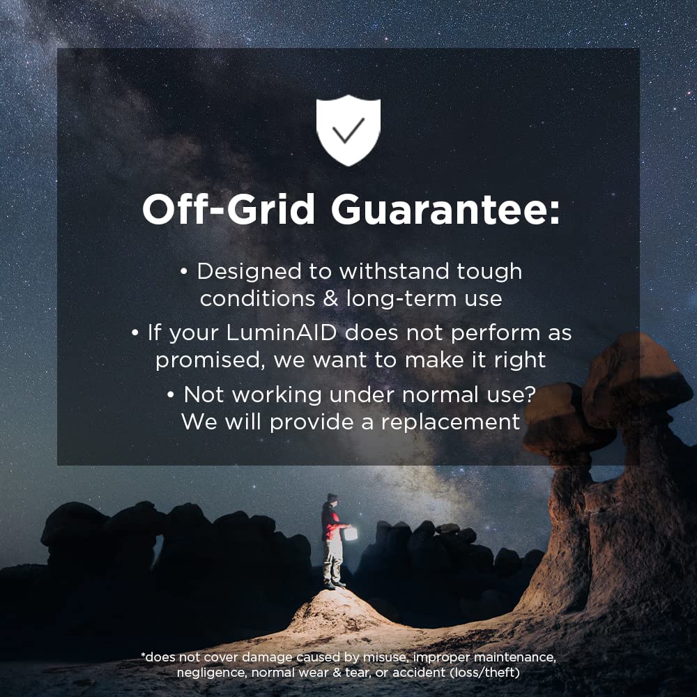 LuminAID Solar Camping Lantern - Inflatable LED Lamp Perfect for Camping, Hiking, Travel and More - Emergency Light for Power Ou