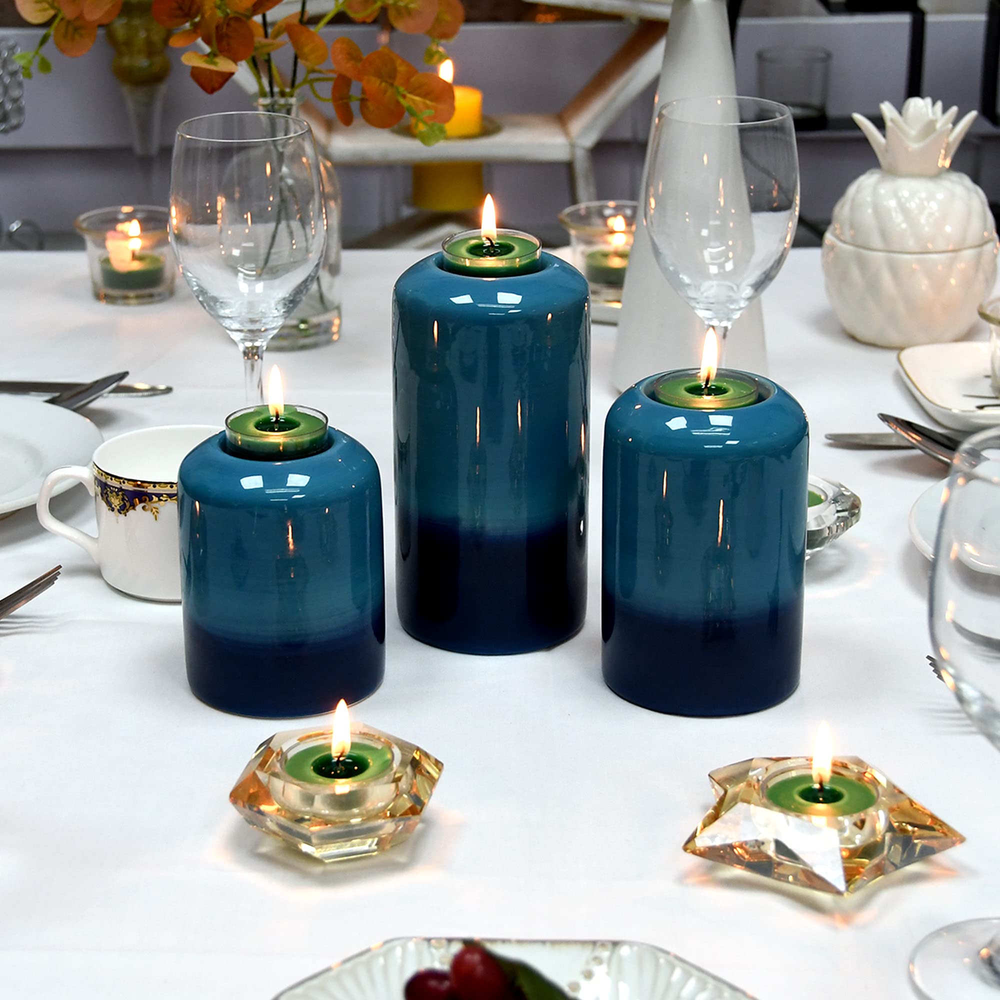 Hunter Green Tealight Candles
