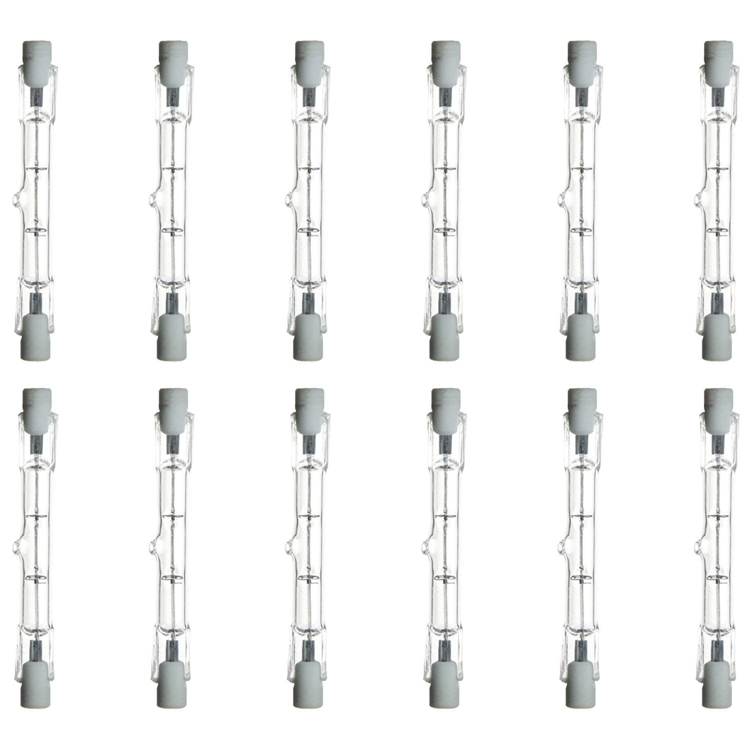 Sunlite Q150T3/CL/S/12PK Halogen 150W 120V T3 Double Ended Capsule Light Bulbs (12 Pack), Clear Finish