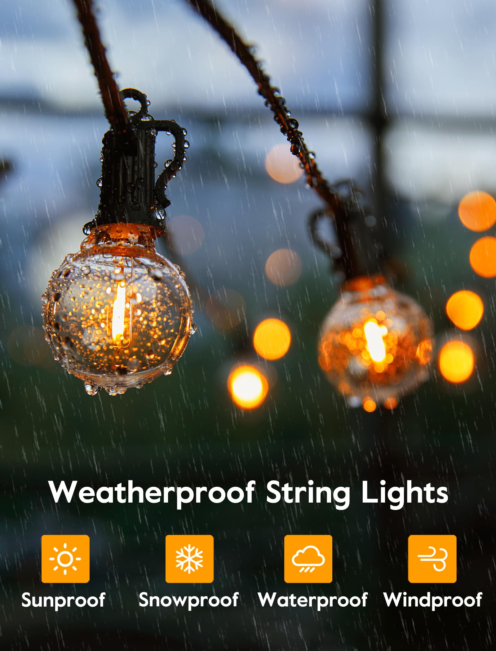 Brightown 158Ft Solar String Lights Outdoor Waterproof With Remote, Solar Patio Lights With 75 Shatterproof Led Bulbs, 3 Light M
