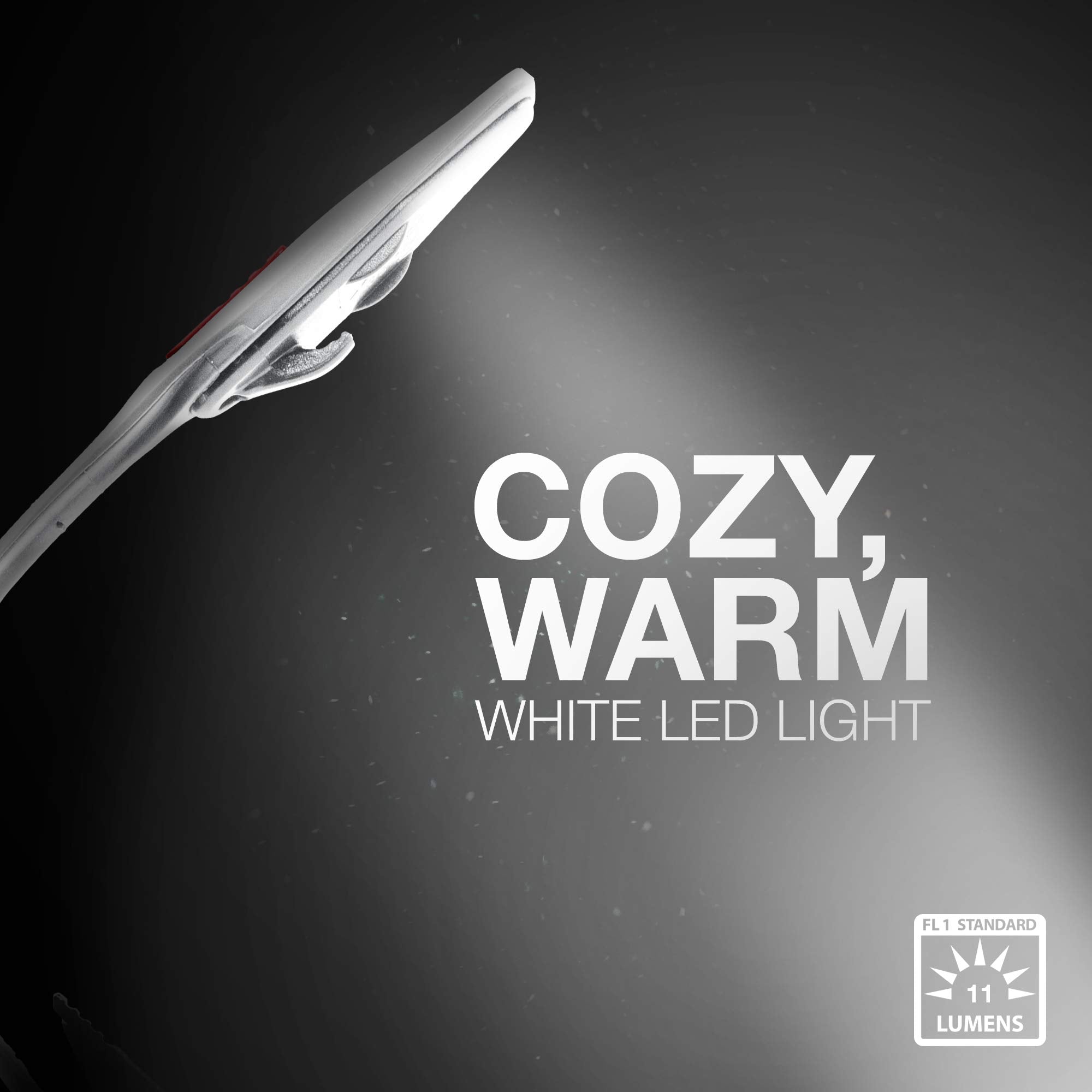 Energizer Clip On Book Light For Reading In Bed, Led Reading Light For Books And Kindles, 25 Hour Run Time, Kindle & Book Readin