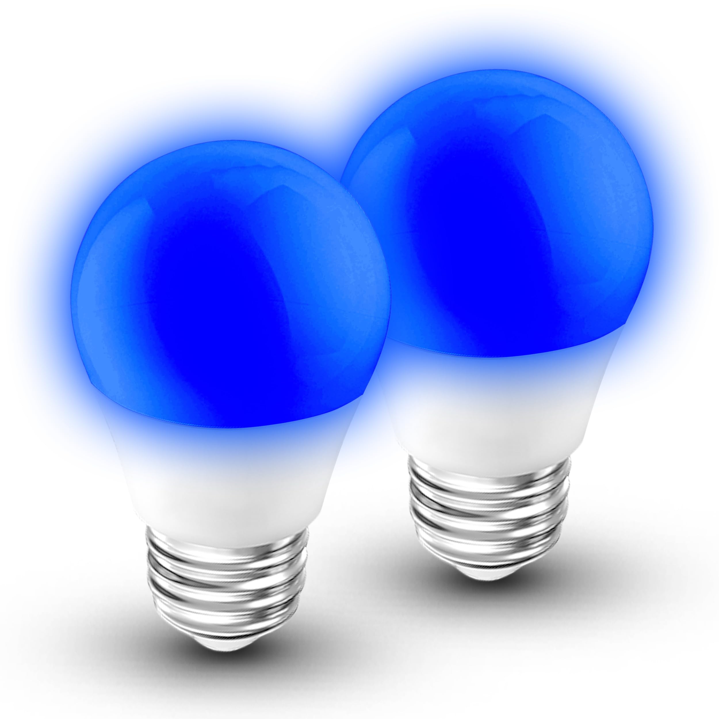 E26 Blue Light Bulb 25w-40w Equivalent, 3W Blue Christmas Lighting Bulb 300lm, G45 Colored Light Bulbs for Halloween, Party, Hol
