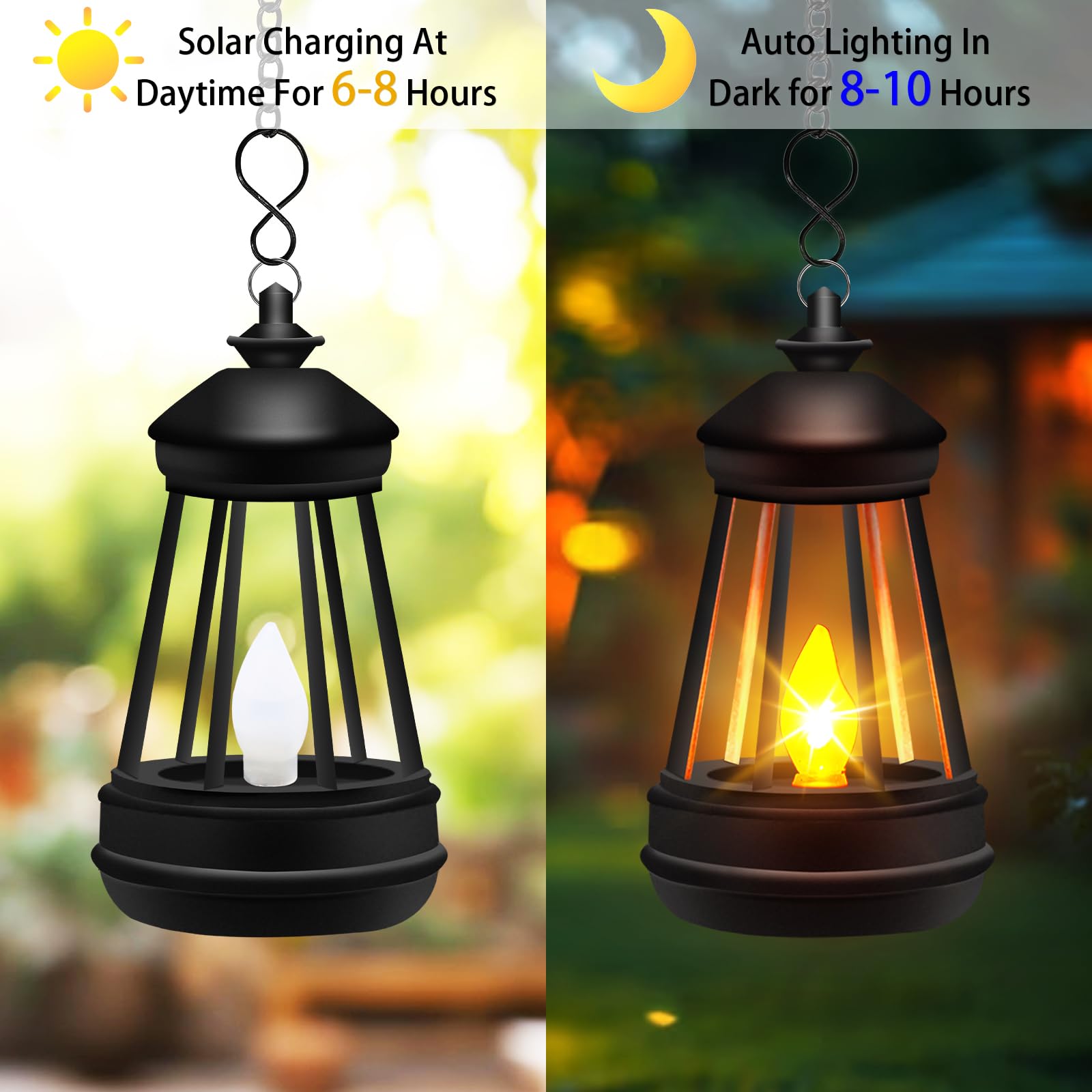 Mini Solar Lantern Lights Replacement For Outdoor Statue  Small Hanging Lantern Replacement  Waterproof Garden Decor Outdoor Lighting Decorative Lights For Yard Patio Lighting  Warm White  2 Pack